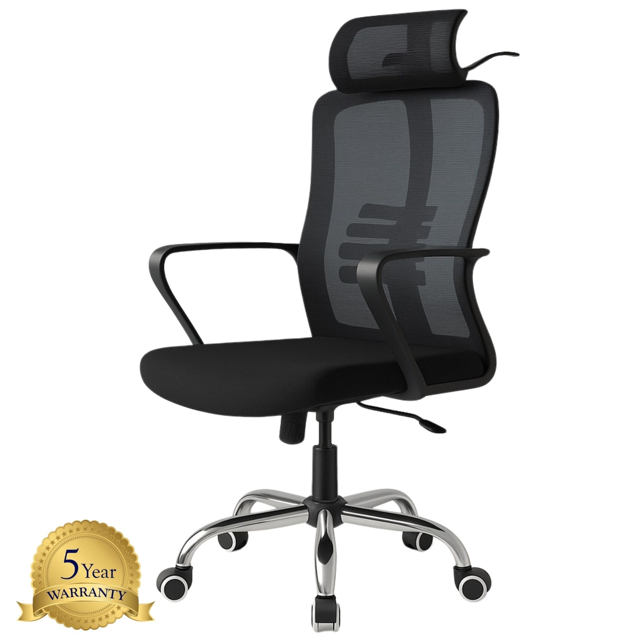 Maven Highback Mesh Chair Chrome Leg Bangi Kuantan Segamat