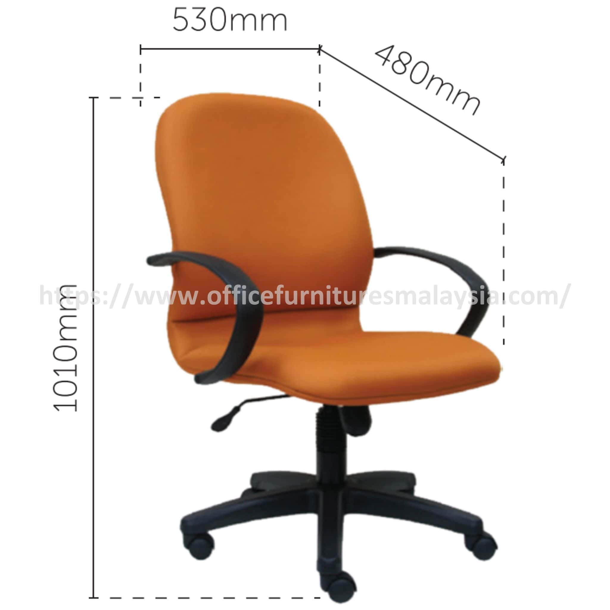 Roma Mediumback Office Budget Chair Johor Kelantan kedah