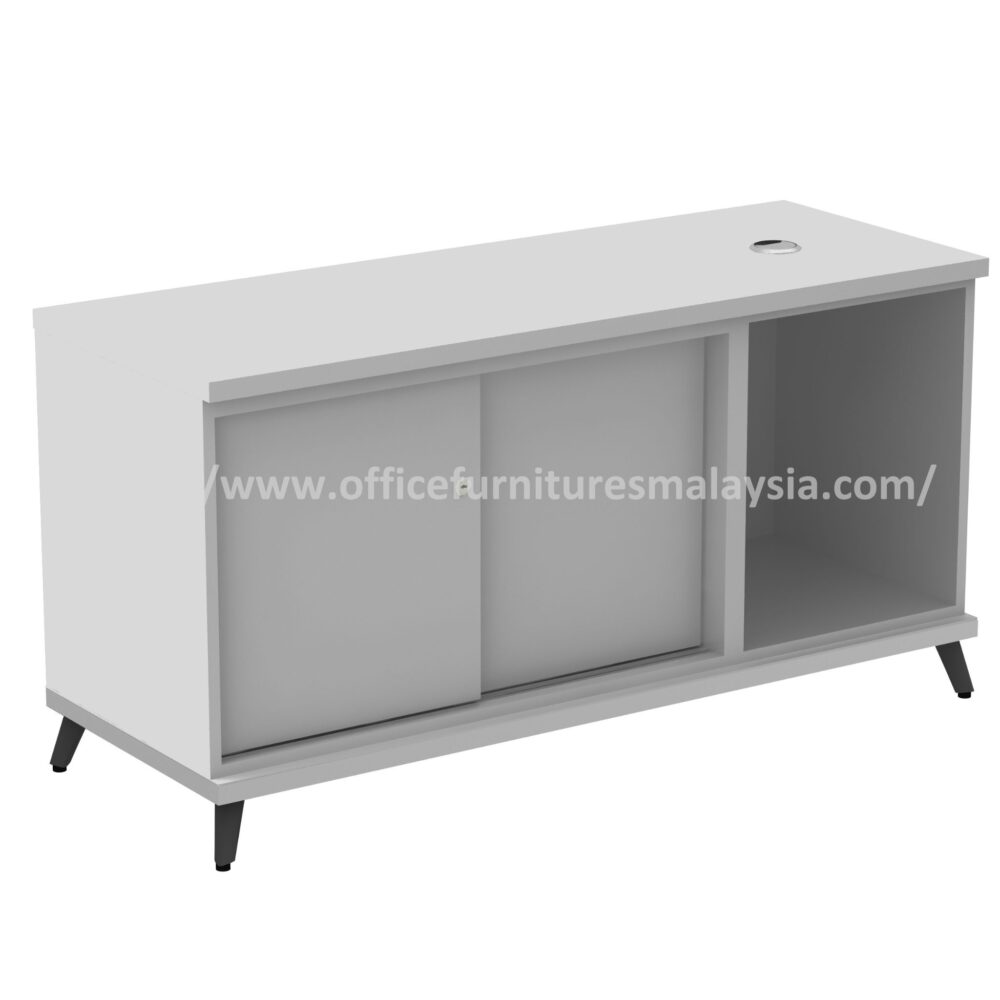 Swish Grey Open Shelf with Sliding Door Cabinet Johor Jerantut Ipoh Swish Grey Open Shelf with Sliding Door Cabinet Johor Jerantut Ipoh