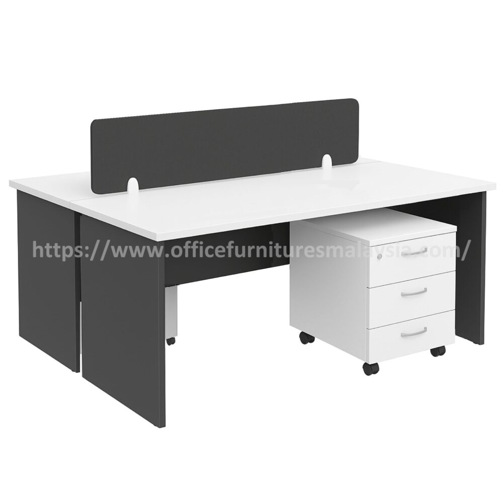 5 ft Compact Budget 2 Seater Workstation Johor Kuantan Perlis