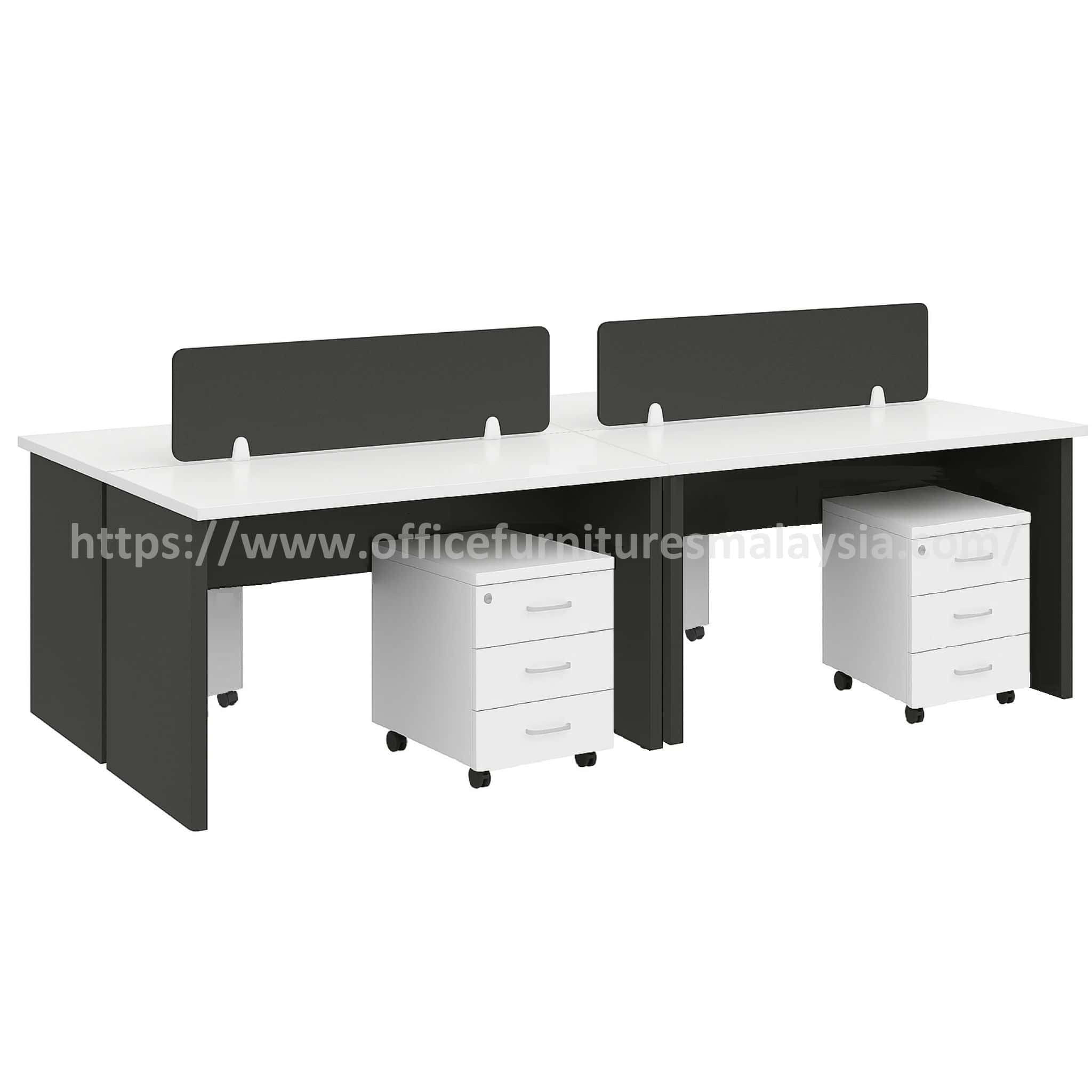 5 ft Smart Space 4 Seater Workstation Taiping Tapah Perlis