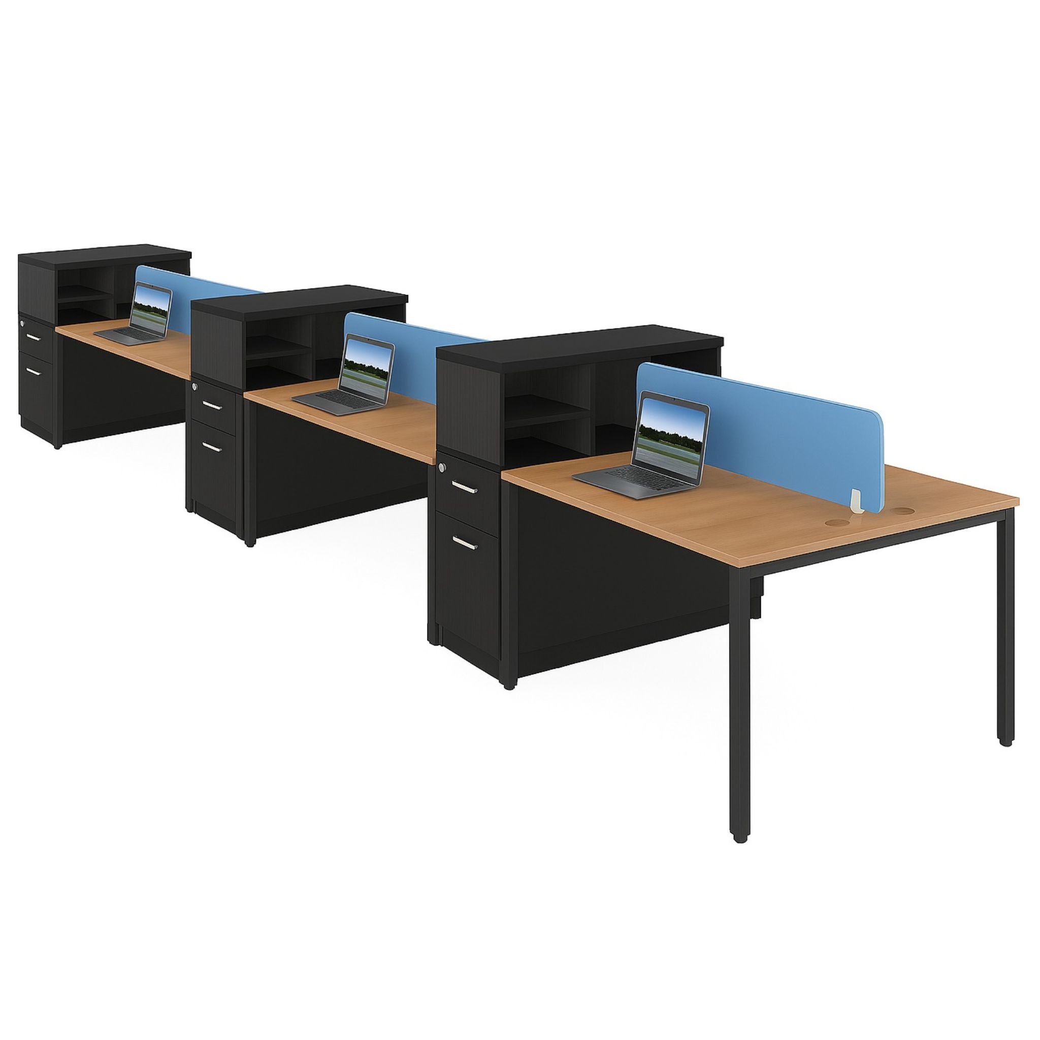 5ft Open Concept Office Workstation for 6 Bandar Tun Razak Bukit Jalil Taman Setiawangsa