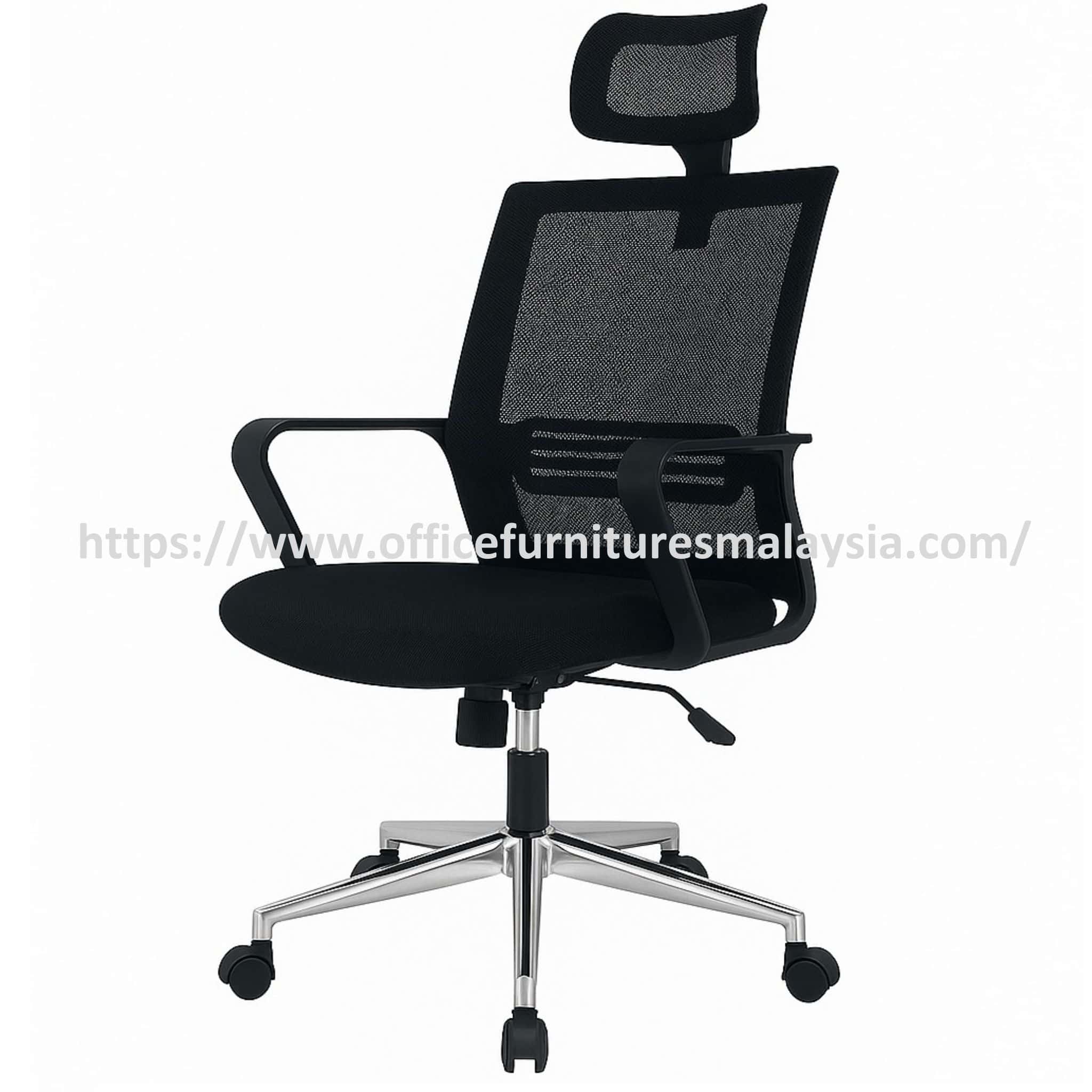 Office HighBack Mesh Chair R Aluminum Leg Bandar Sri Permaisuri Taman Mayang Jaya Bukit Raja