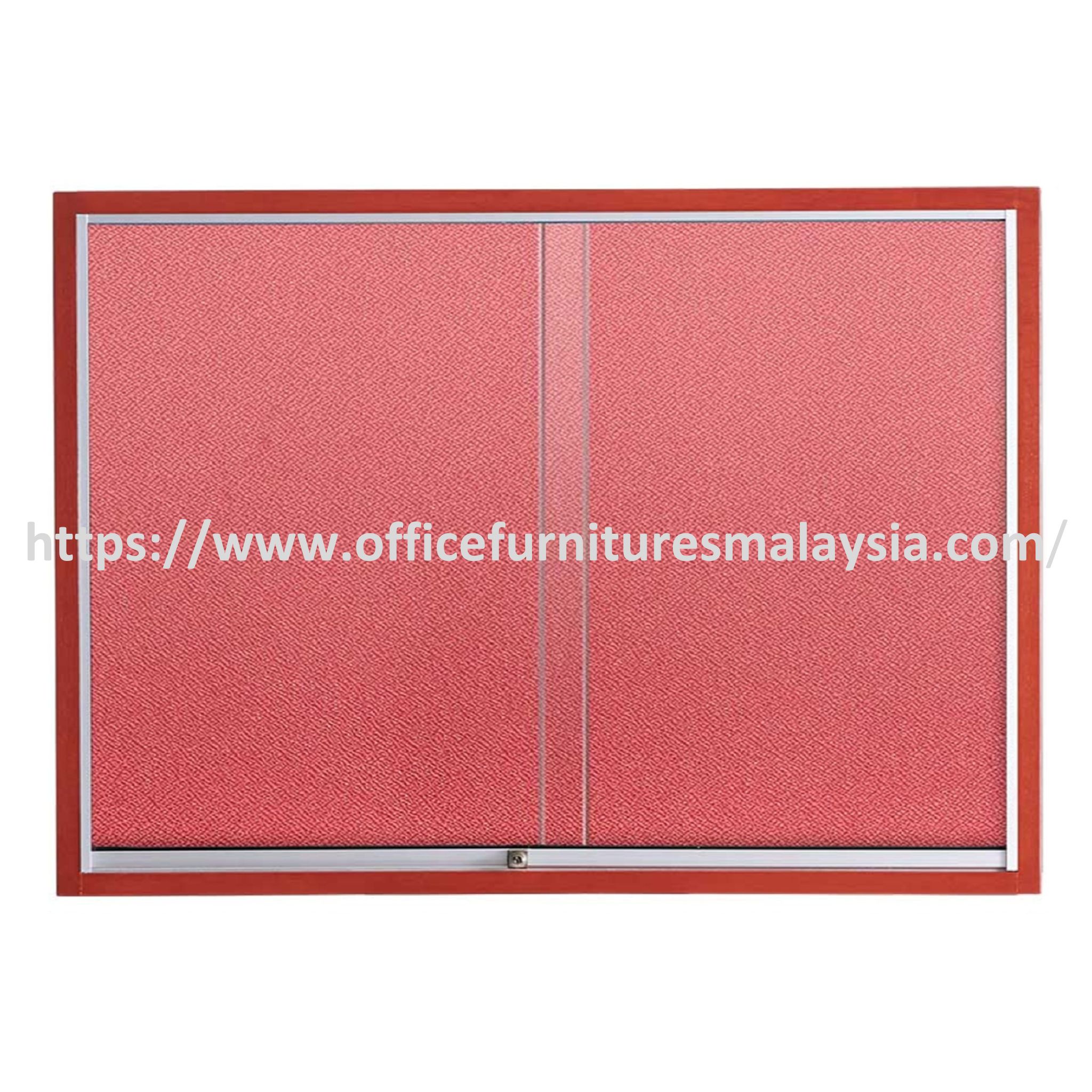 4 ft x 10 ft Sliding Glass Door With Notice Fabric Board Wooden Frame Petaling Jaya Damansara