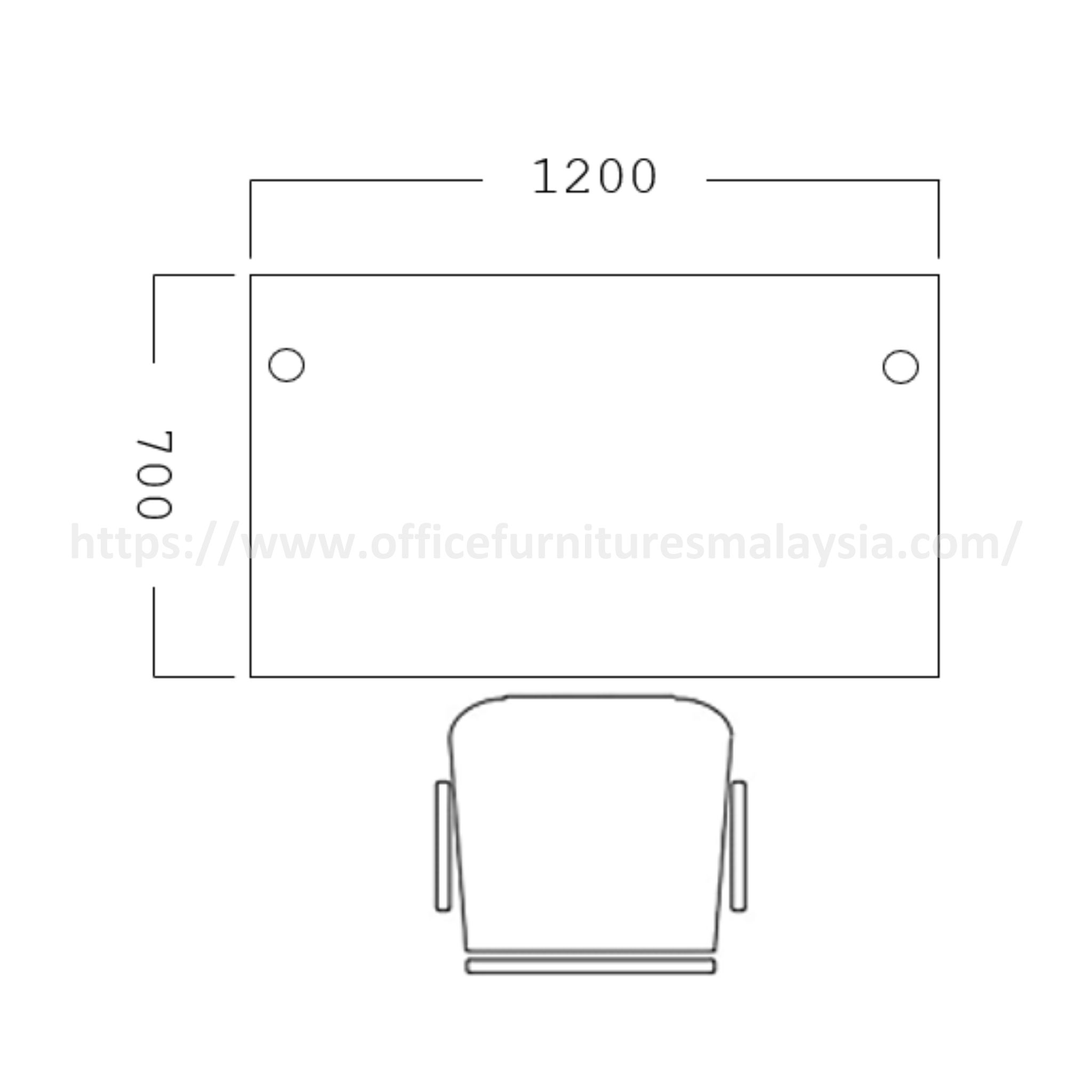4 ft x 2.3ft Nixen Rectangular Writing Table Perlis Johor Kuantan