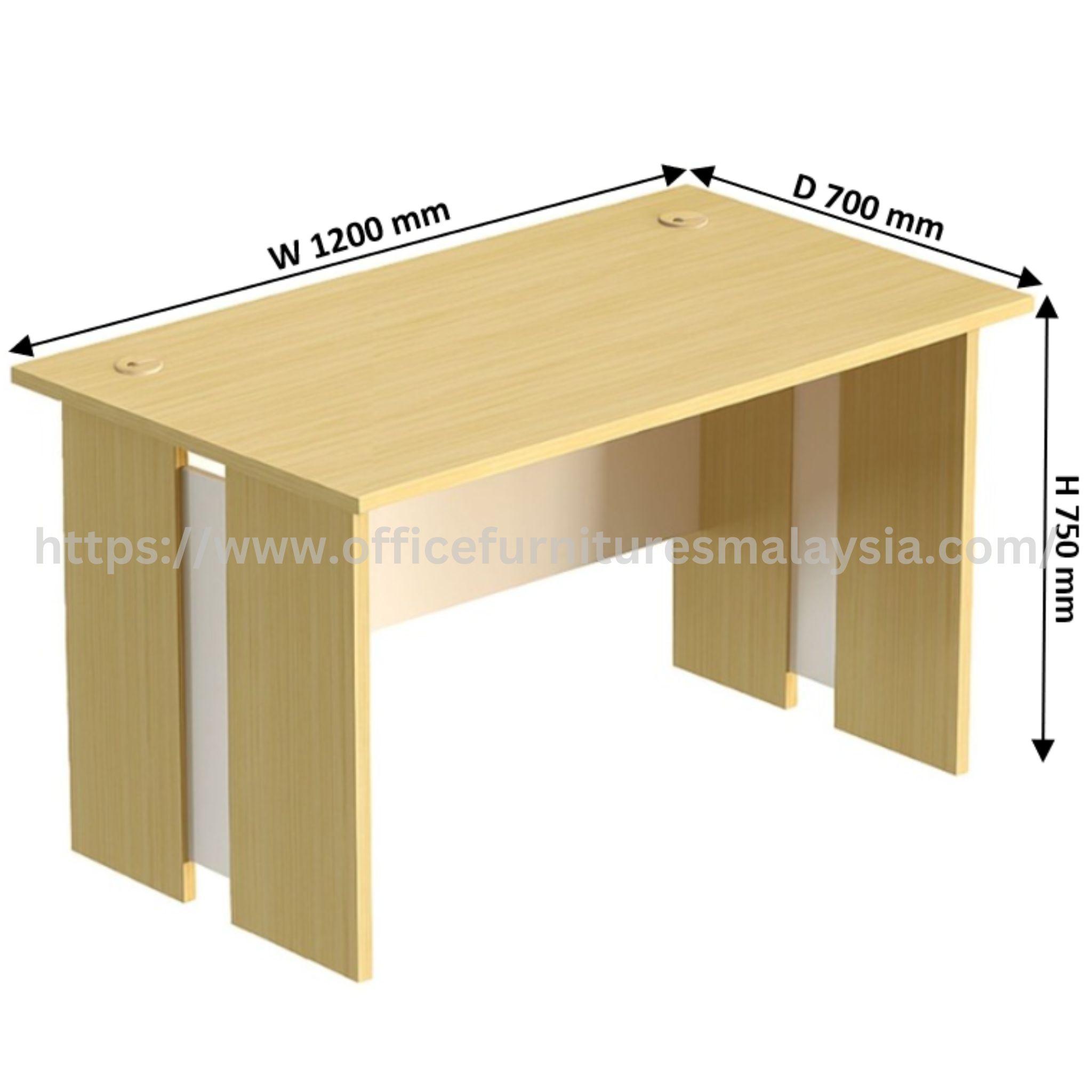 4 ft x 2.3ft Nixen Rectangular Writing Table Setia Alam Selayang Klang