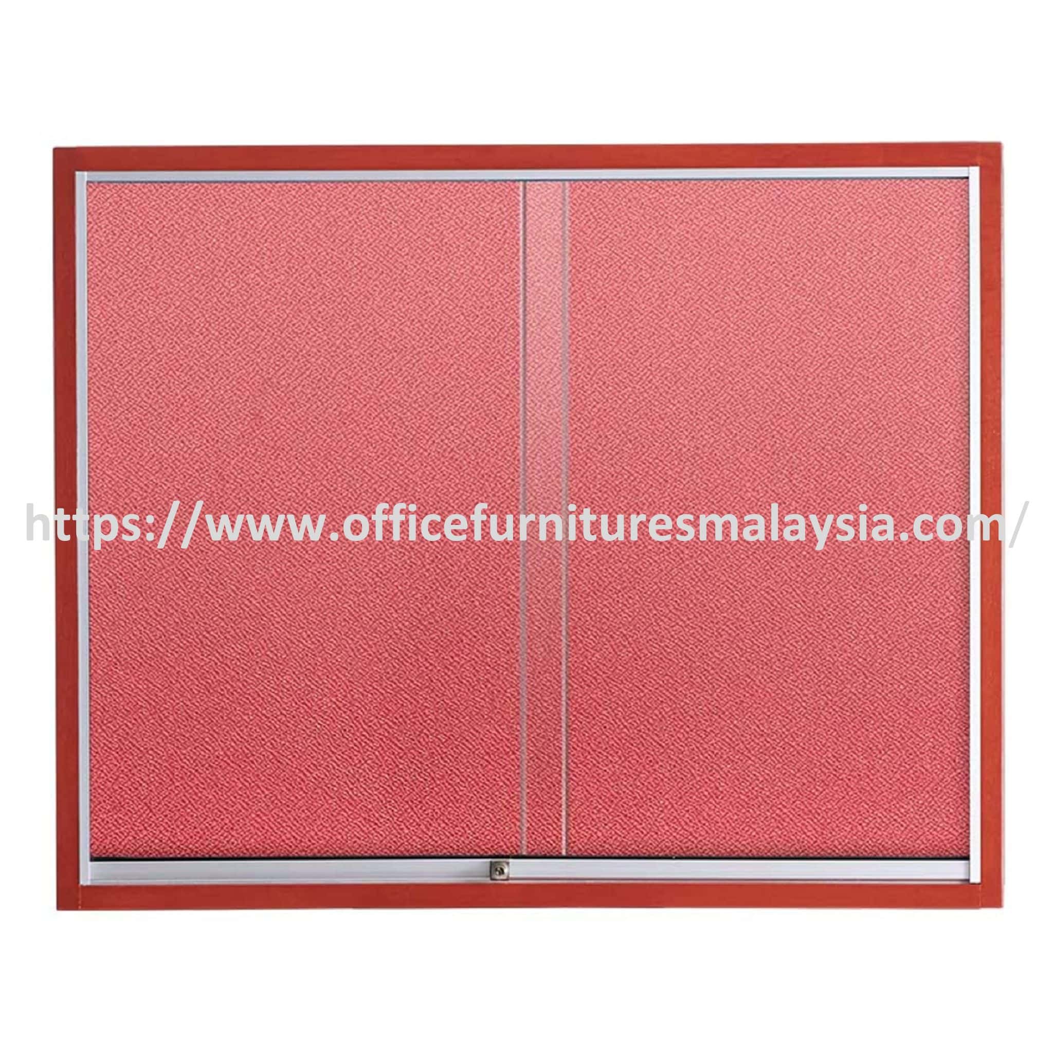 4 ft x 6 ft Sliding Glass Door With Notice Fabric Board Wooden Frame Nilai Kota Kemuning Shah Alam