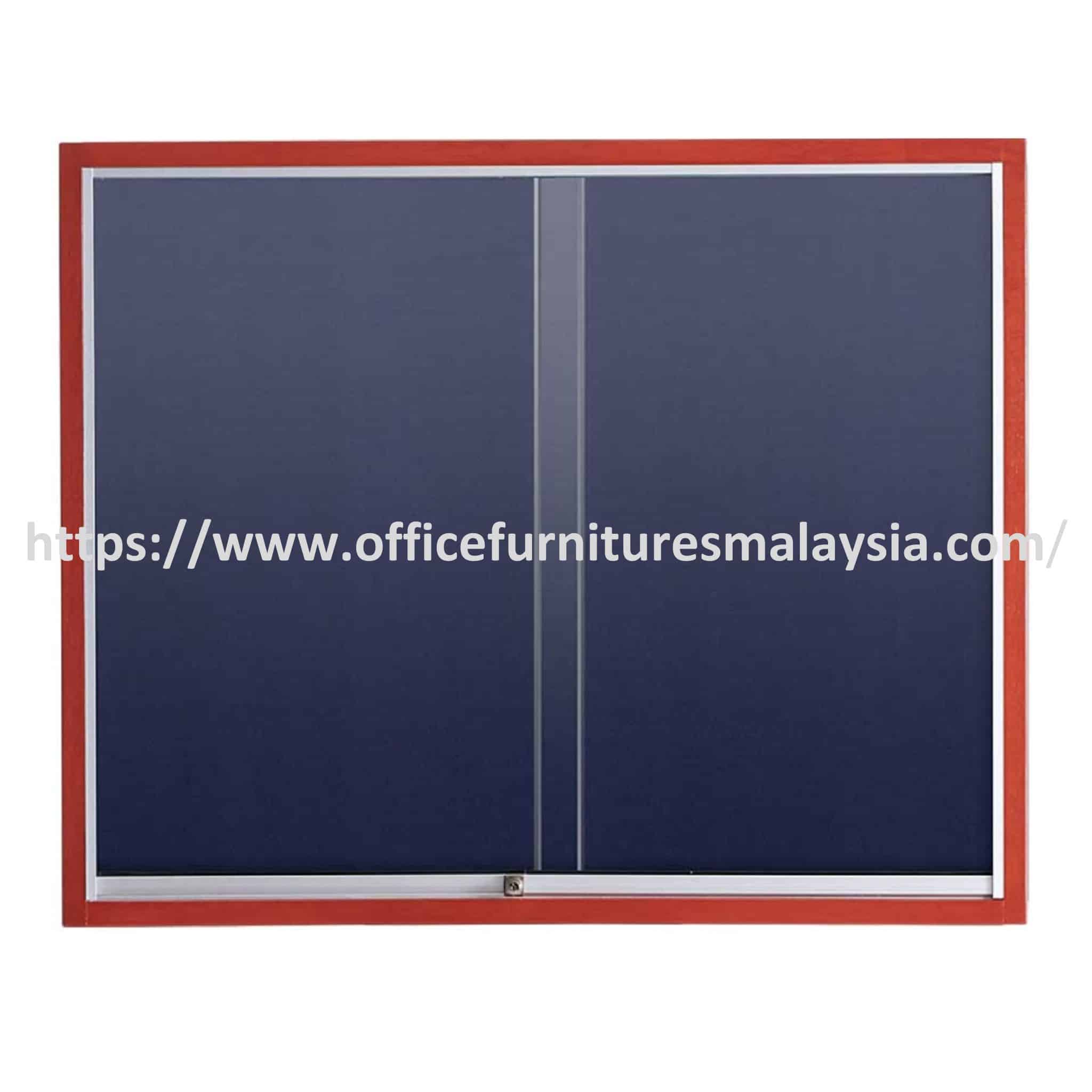 4 ft x 6 ft Sliding Glass Door With Notice Velvet Board Wooden Frame Hartamas USJ Bukit Bintang