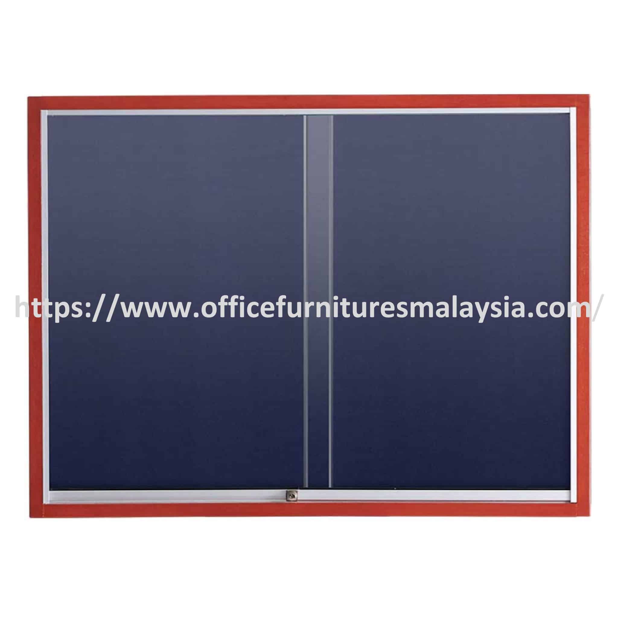 4 ft x 8 ft Sliding Glass Door With Notice Velvet Board Wooden Frame Batu Caves