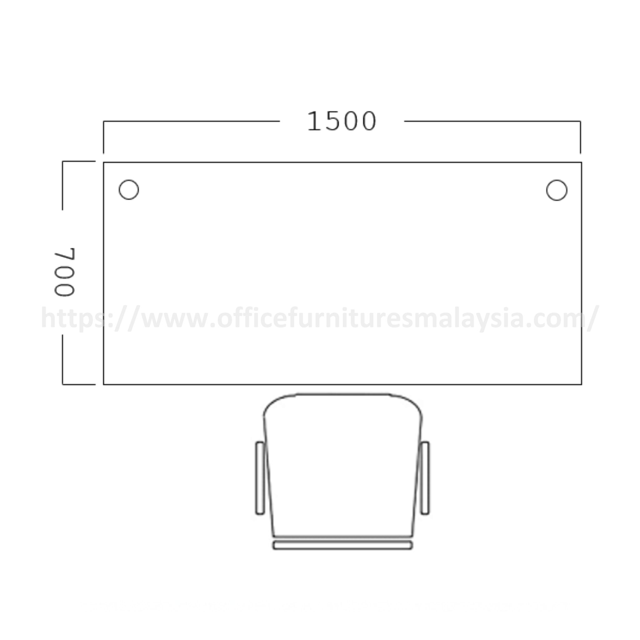 5 ft x 2.3ft Nixen Rectangular Writing Table Dengkil Kuantan Jerantut