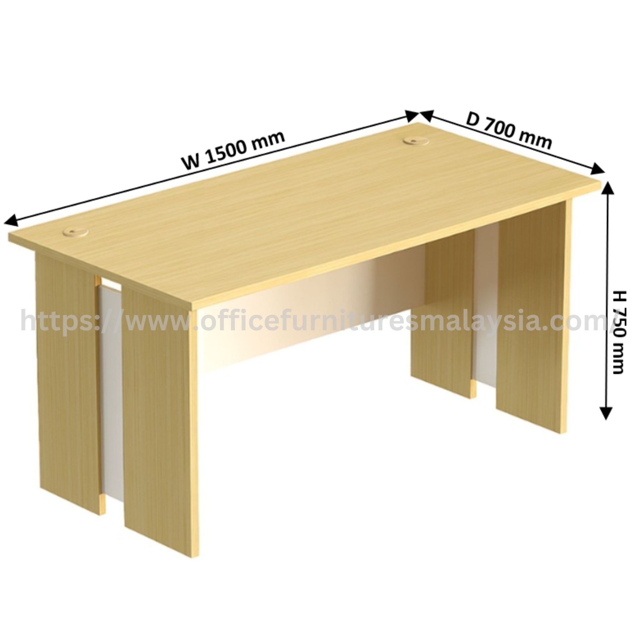5 ft x 2.3ft Nixen Rectangular Writing Table Dengkil Selayang Balakong