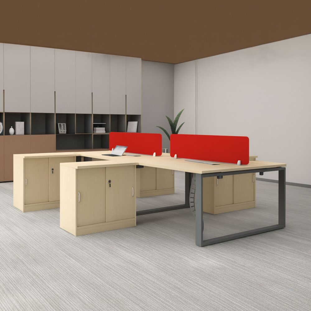 6 ft Flexy 4 Seater Workspace with Sliding Door CabinetSepang Kajang Klang 6 ft Flexy 4 Seater Workspace with Sliding Door Cabinet Sepang Kajang Klang