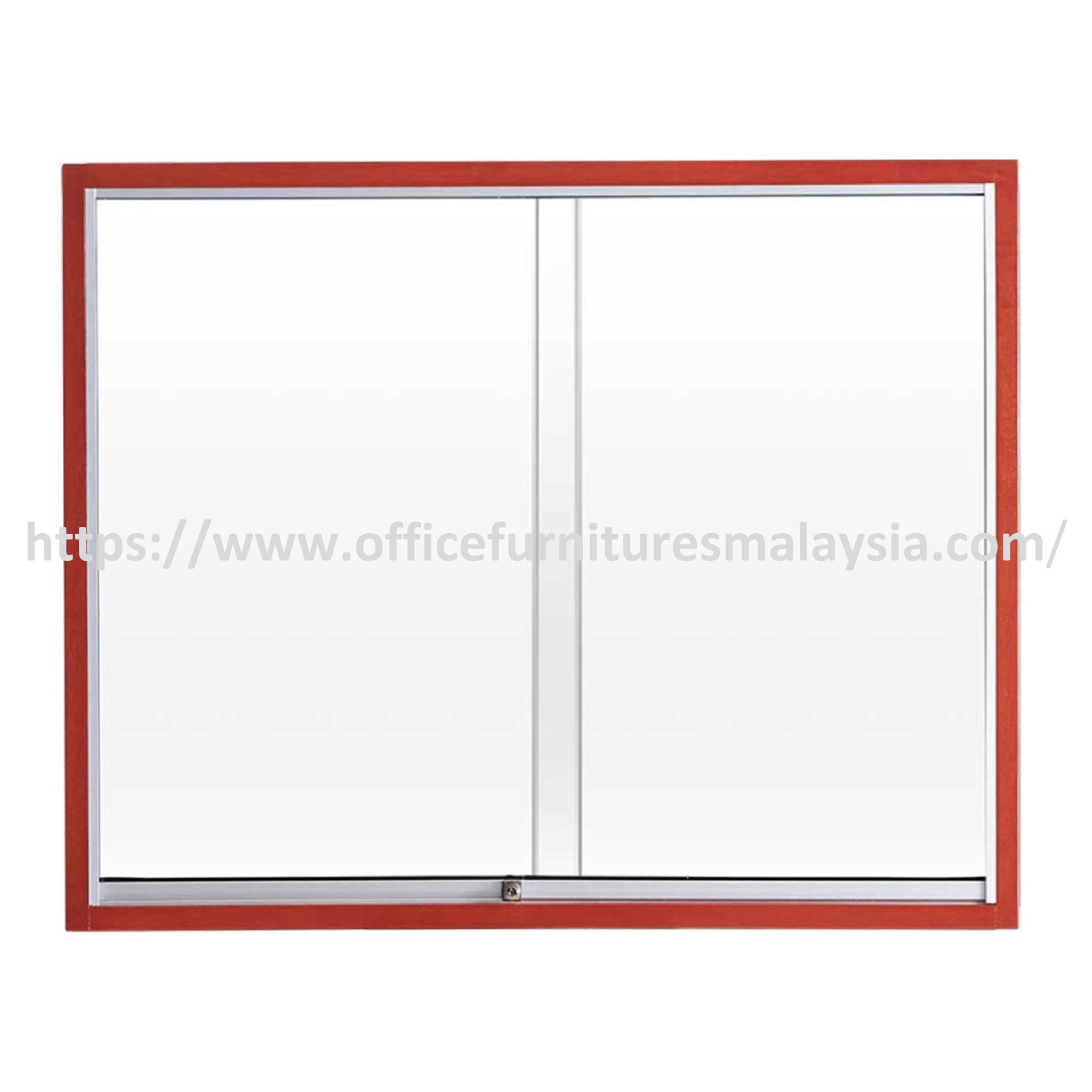 4 ft x 6 ft Sliding Glass Door with Notice Soft Board Wooden Frame Berjaya Park Kota Kemuning Kajang Shah Alam