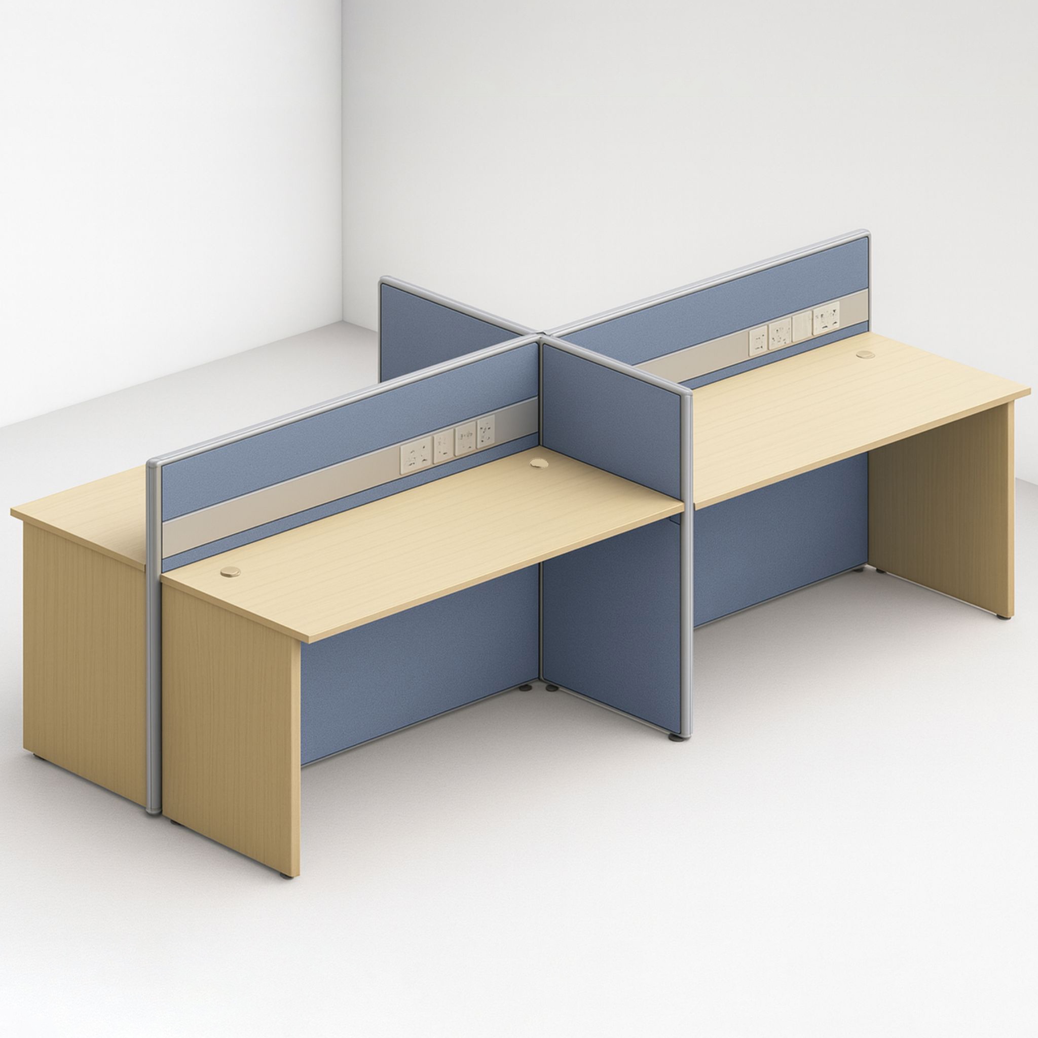 5 ft Willow Creative 4 Seater Workstation Bangi Kampar Kulim