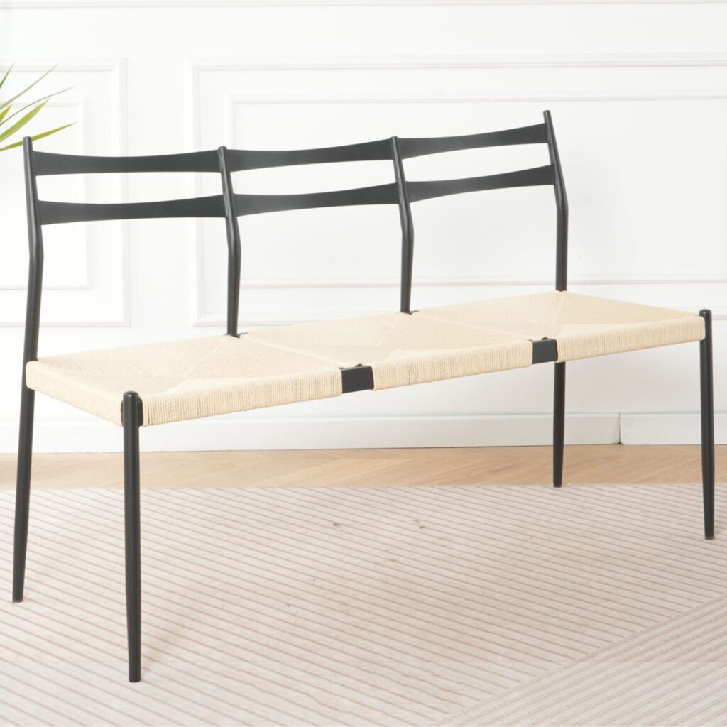 Leslie Rattan Bench Chair OF2EK437288 | Office Furnitures Malaysia