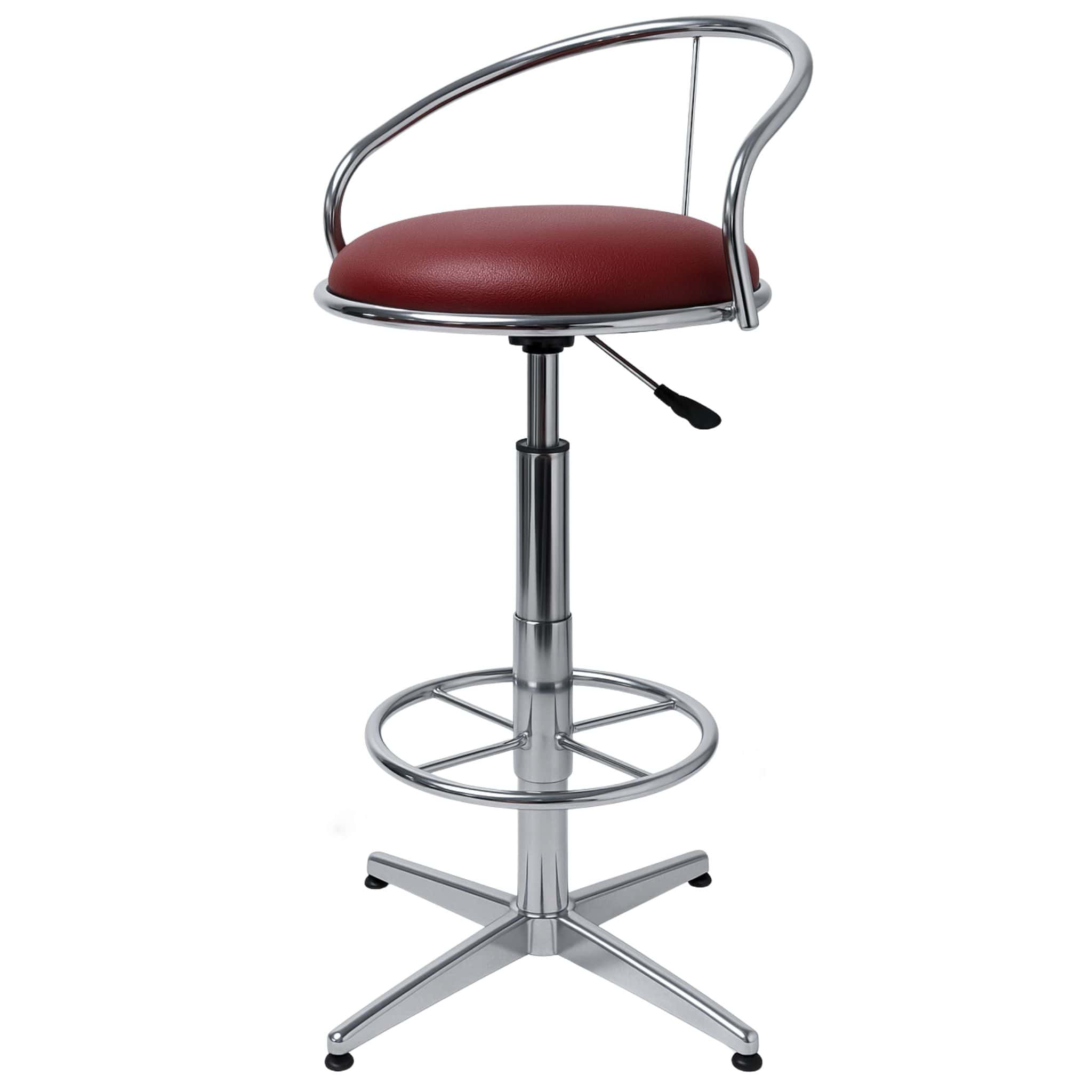 Modo Gaslift Chrome Bar Stool with Backrest Sri Hartamas Kelana Jaya Puchong