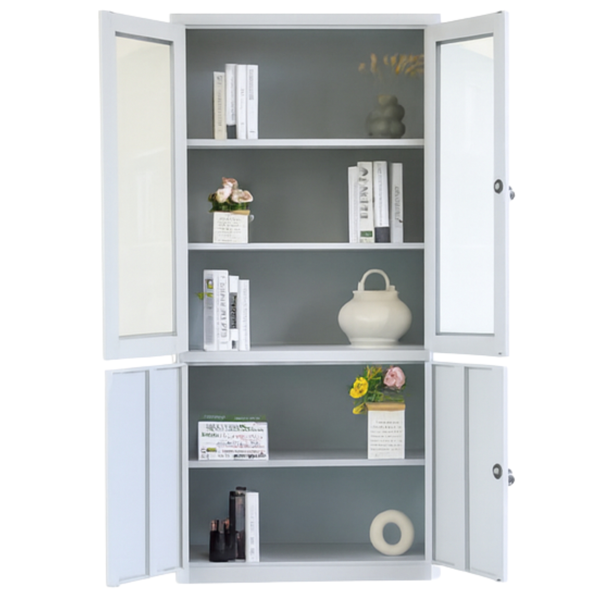 Modern Steel Display Cabinet With Shelves Kuala Lumpur Klang Selayang