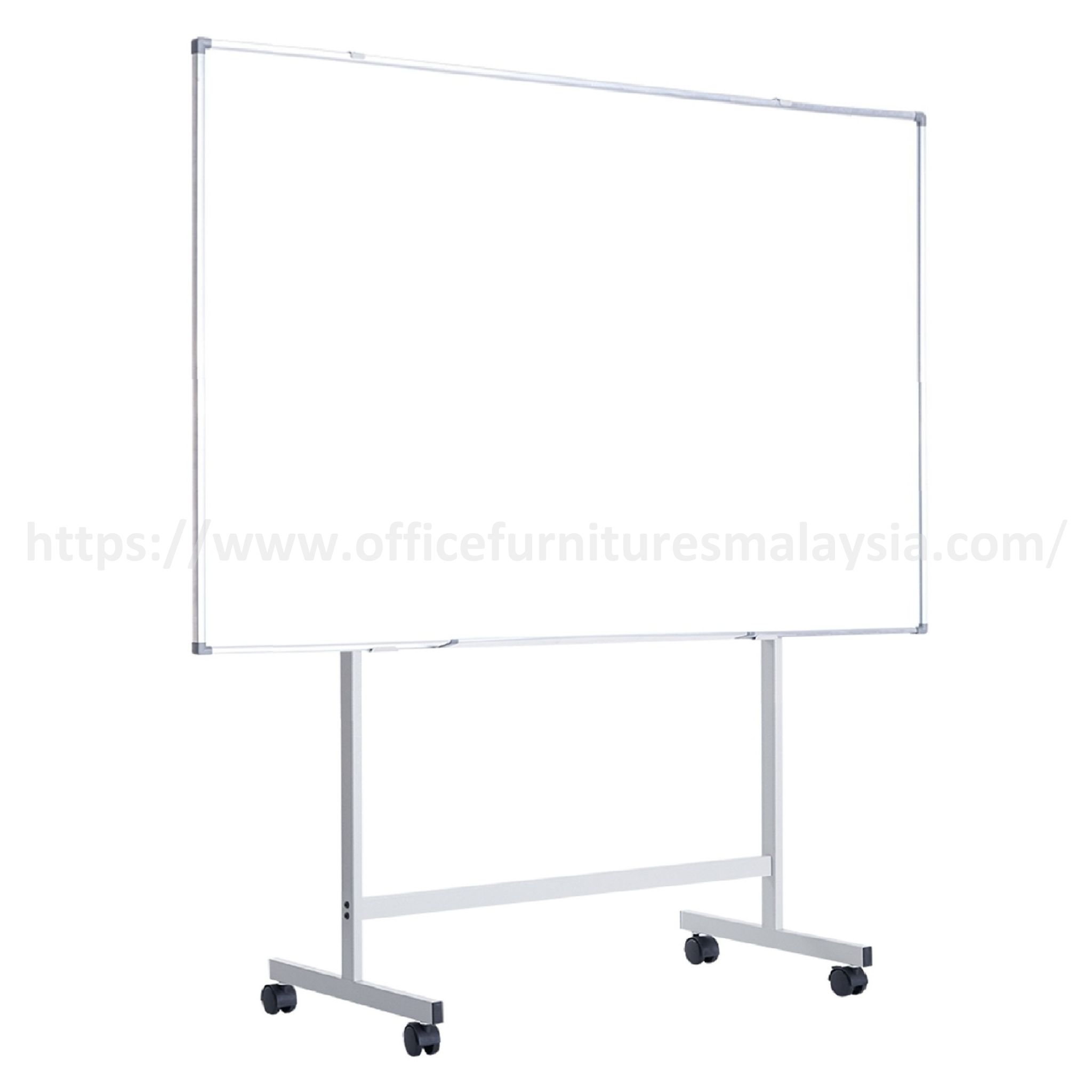 4 ft x 6 ft Single Side Magnetic HPL White Board With Mobile Stand Puncak Alam Nilai Kelana Jaya