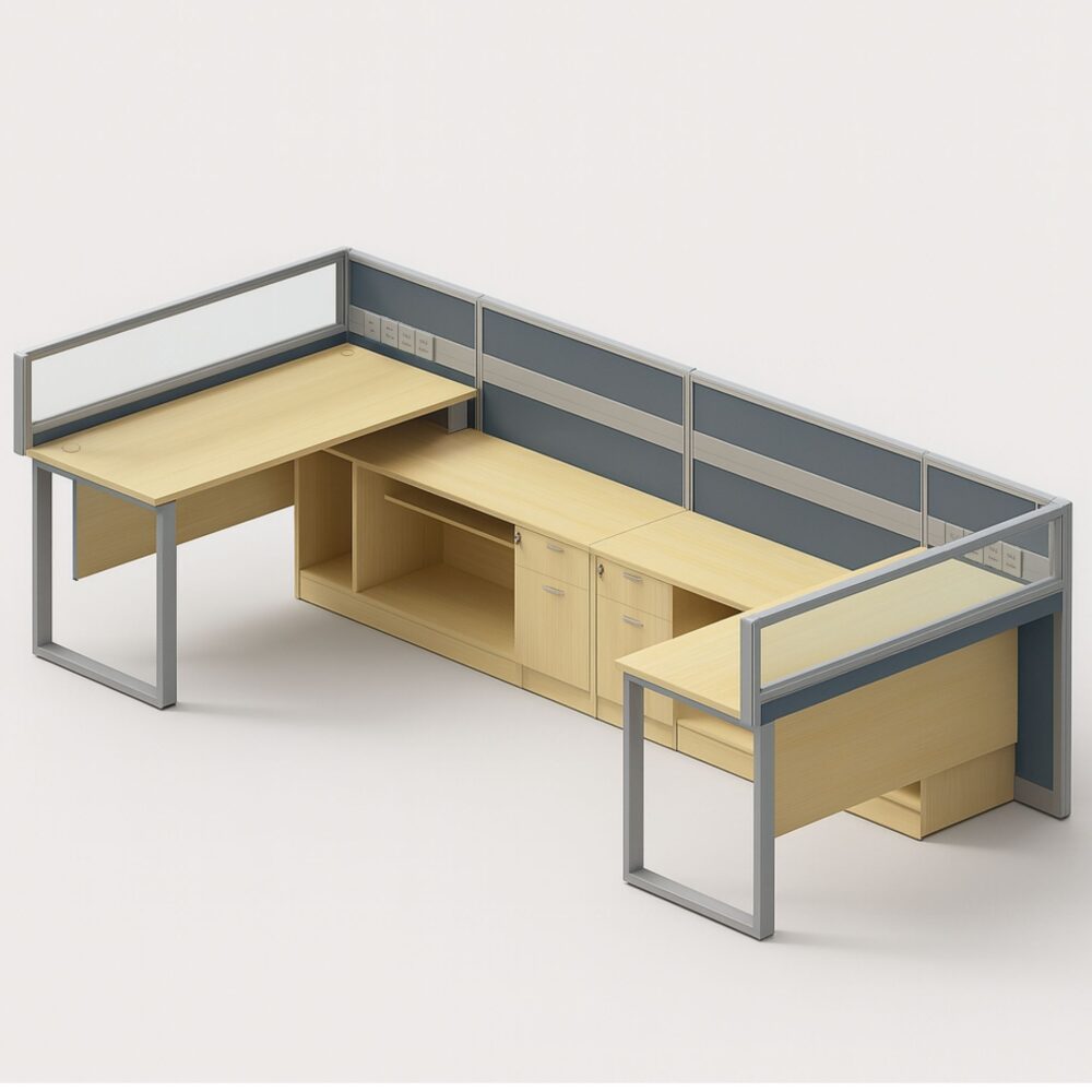 5 ft Quantum Creative 2 Seater Workstation OFFXZA1560-2 | Office ...