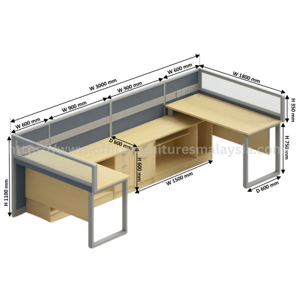 6 ft Quantum Creative 2 Seater Workstation OFFXZA1860-2 | Office ...
