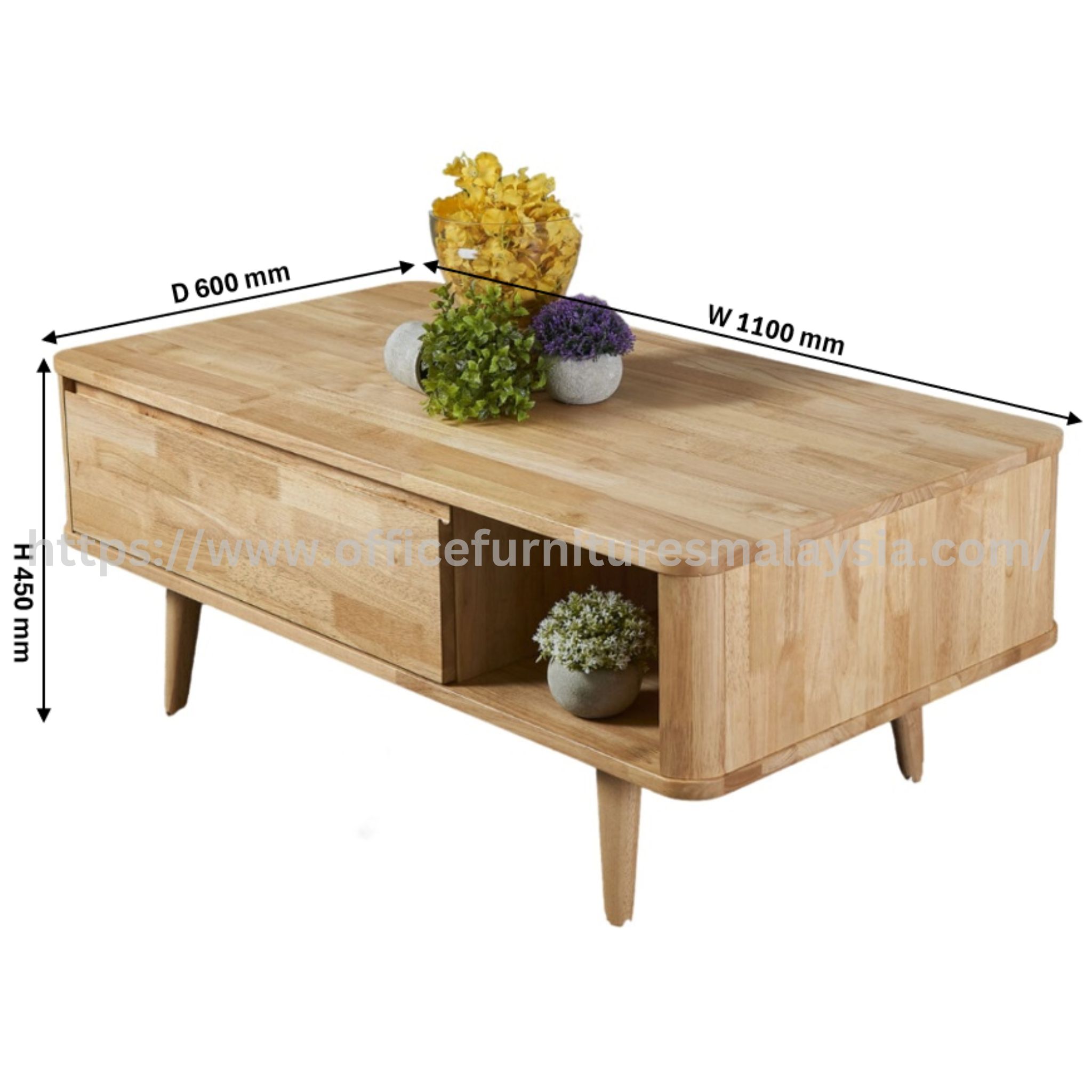Amoris Wood Coffee Table Puncak Alam Bandar Tun Razak Segambut