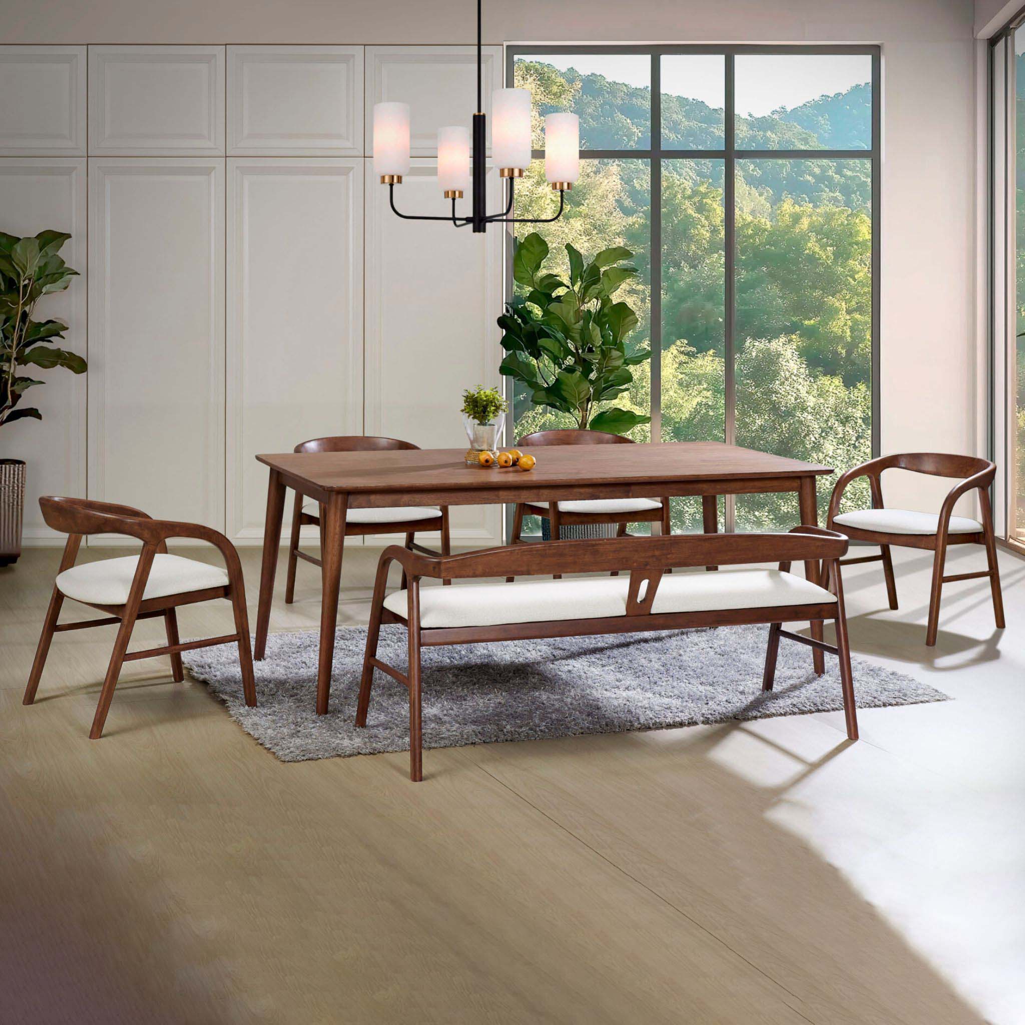Estella Wood Dining Set Bangi Selayang Kajang