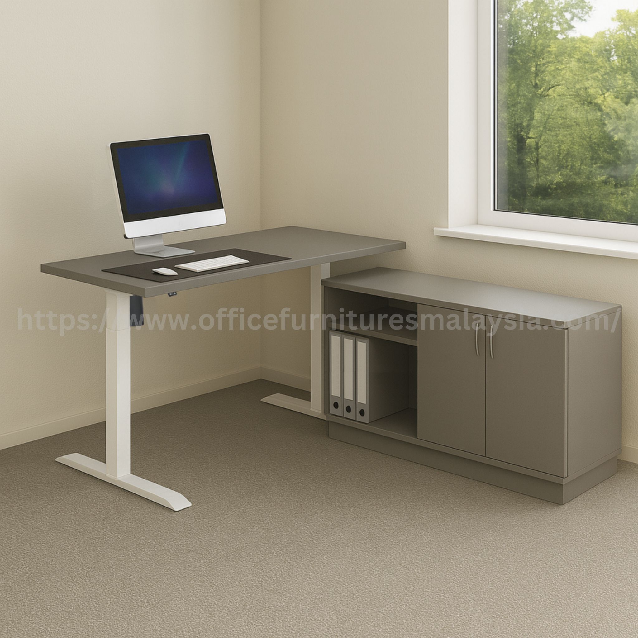 Favorable Adjust Desk with Low Cabinet Ulu Kelang Kuala Lumpur Setia Alam