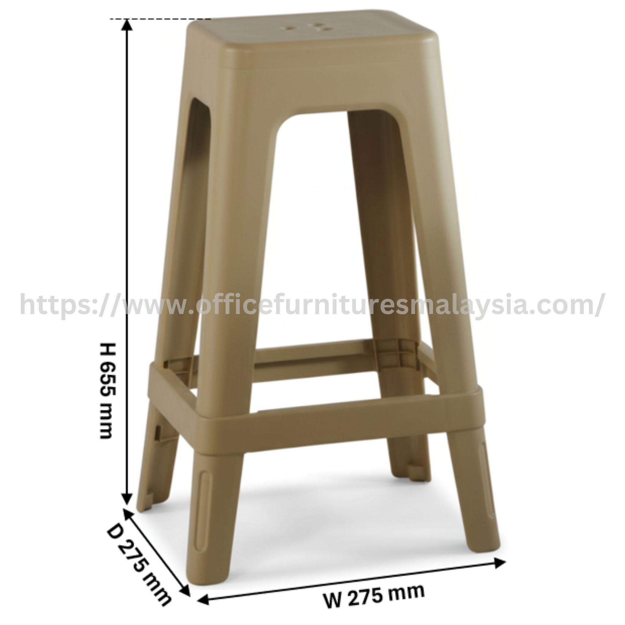 Lila Plastic Bar Stool Set TTDI Ipoh Kuantan