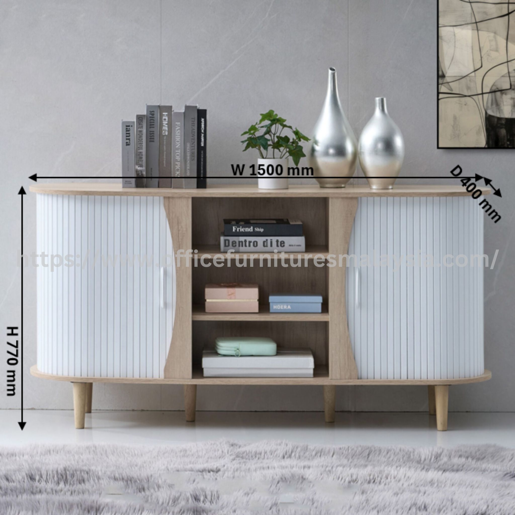 Lovia Designer Console Cabinet Glenmarie Setia Alam Bukit Tinggi