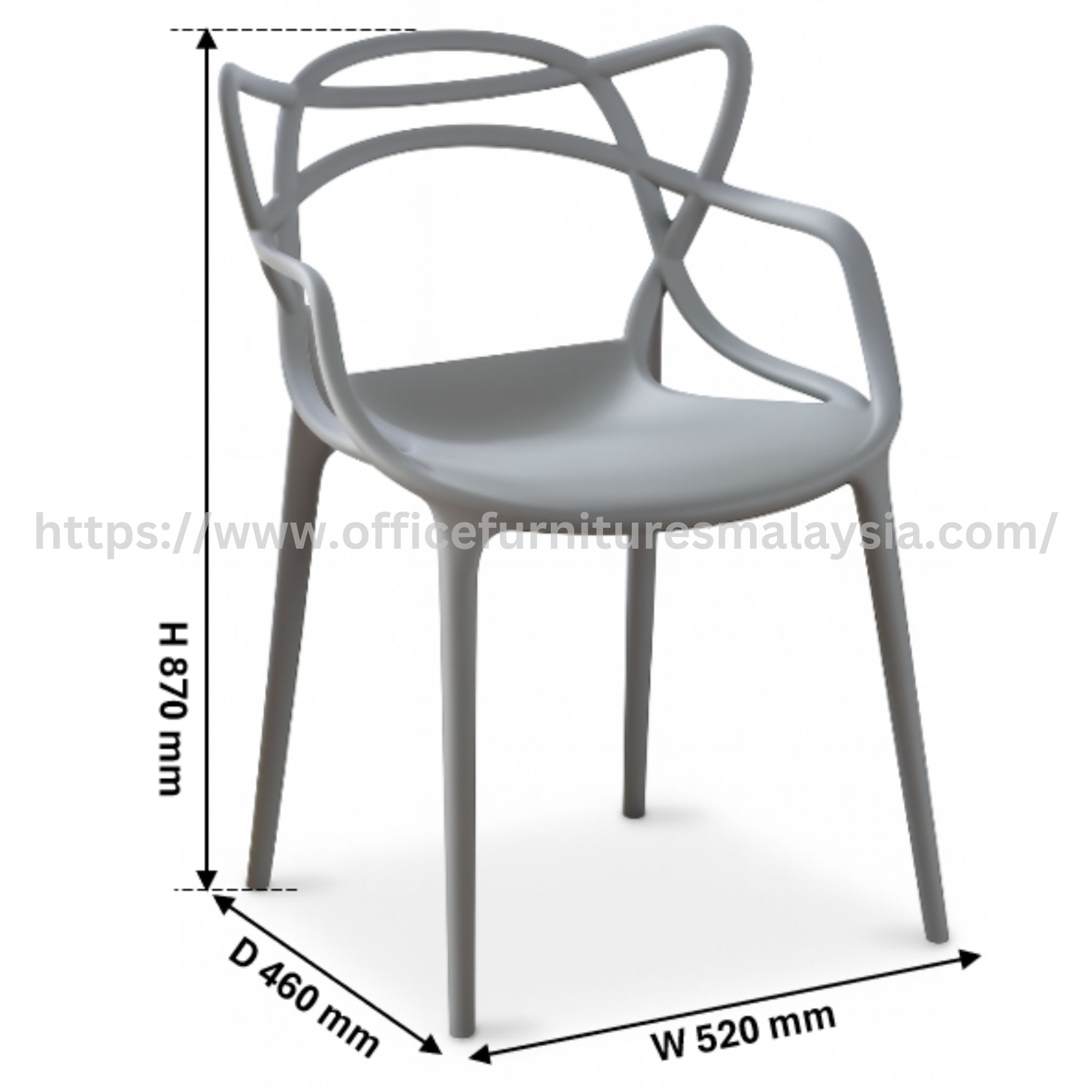 Nelli Designer Plastic Chair Set Taman Melawati Sepang Bandar Baru Bangi