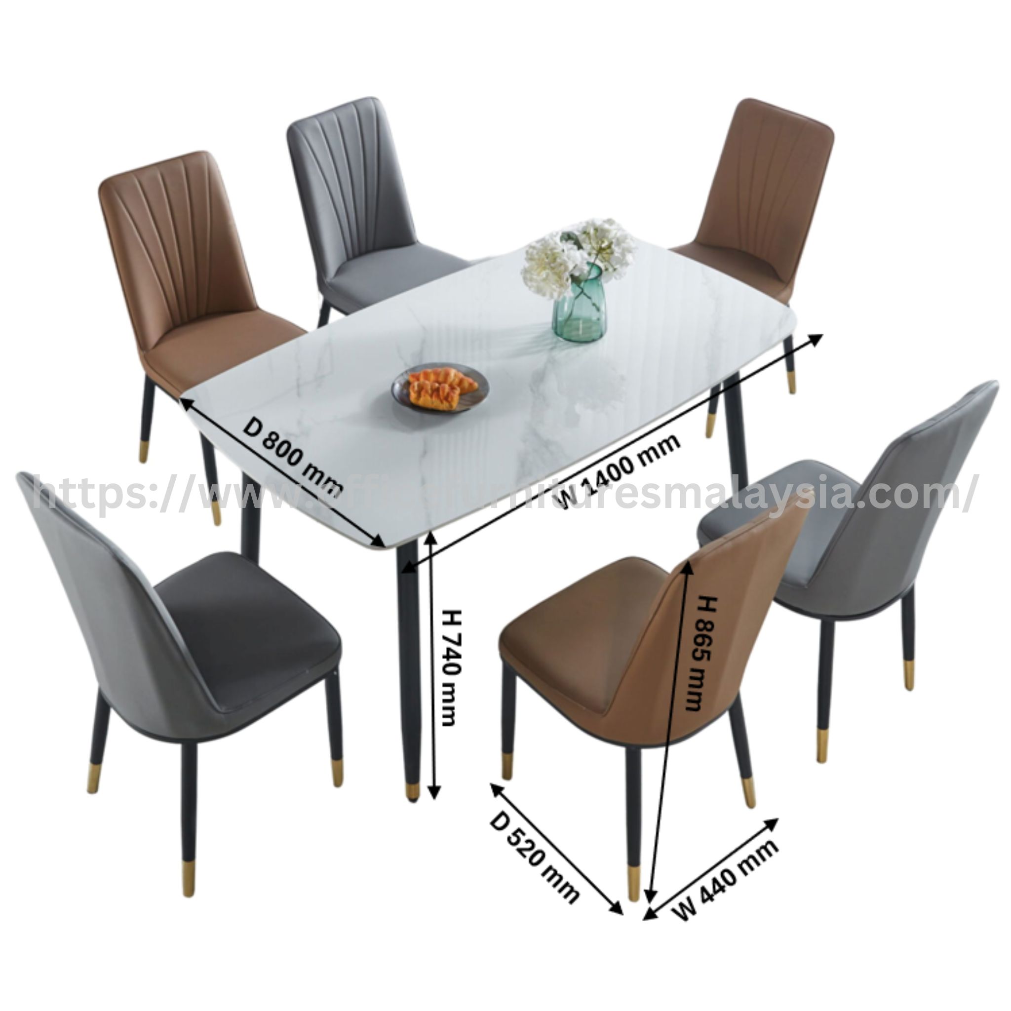 Yori 6 Seater Dining Set Petaling Jaya Bandar Utama Cheras