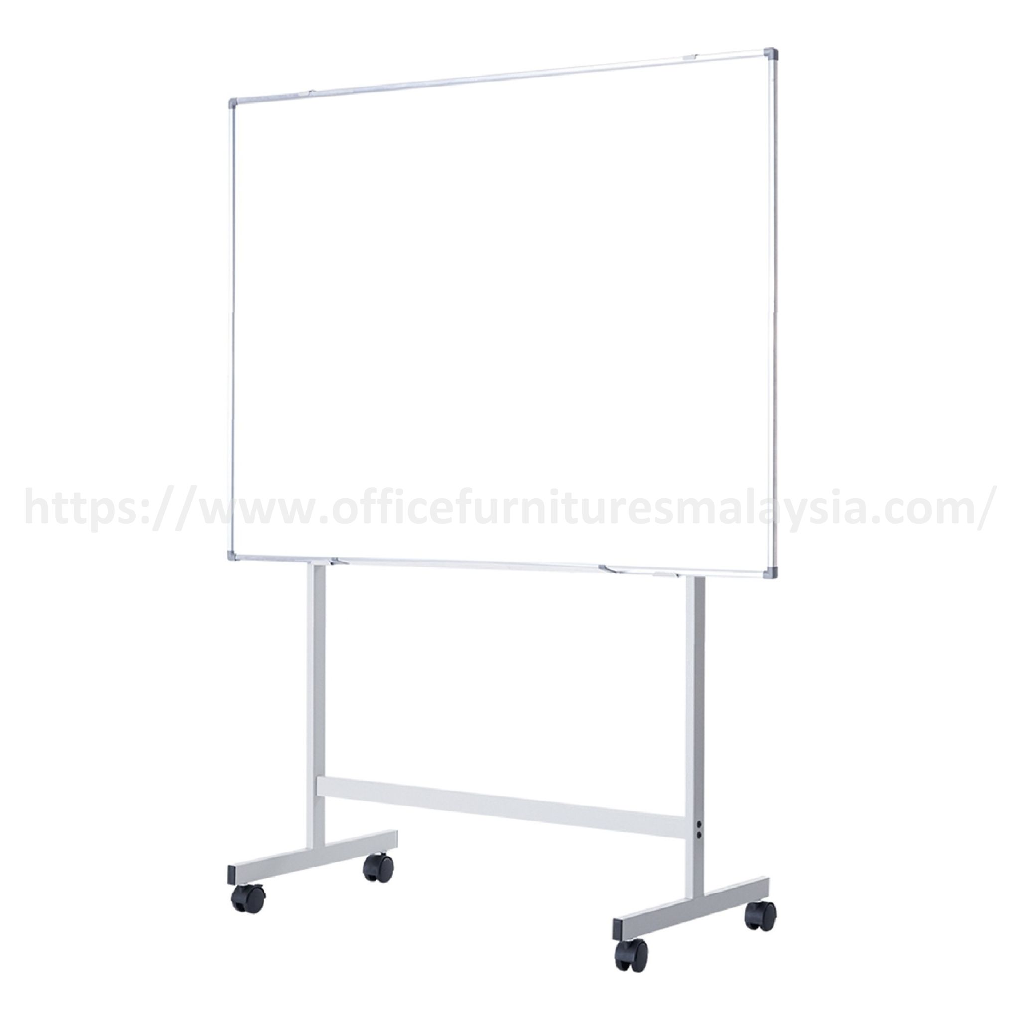 3 ft x 3 ft Single Side Non-Magnetic HPL White Board With Mobile Stand Serendah Bangi Selayang