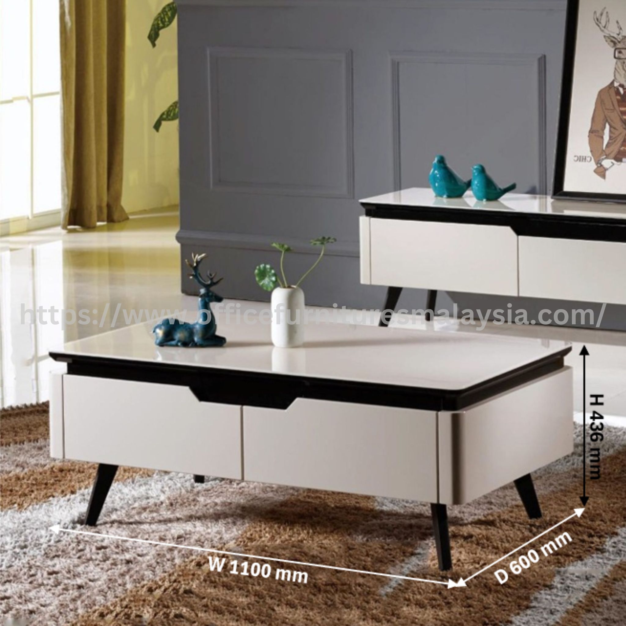 3.66ft Davina Coffee Table Denai Alam Puncak Alam Setia Alam