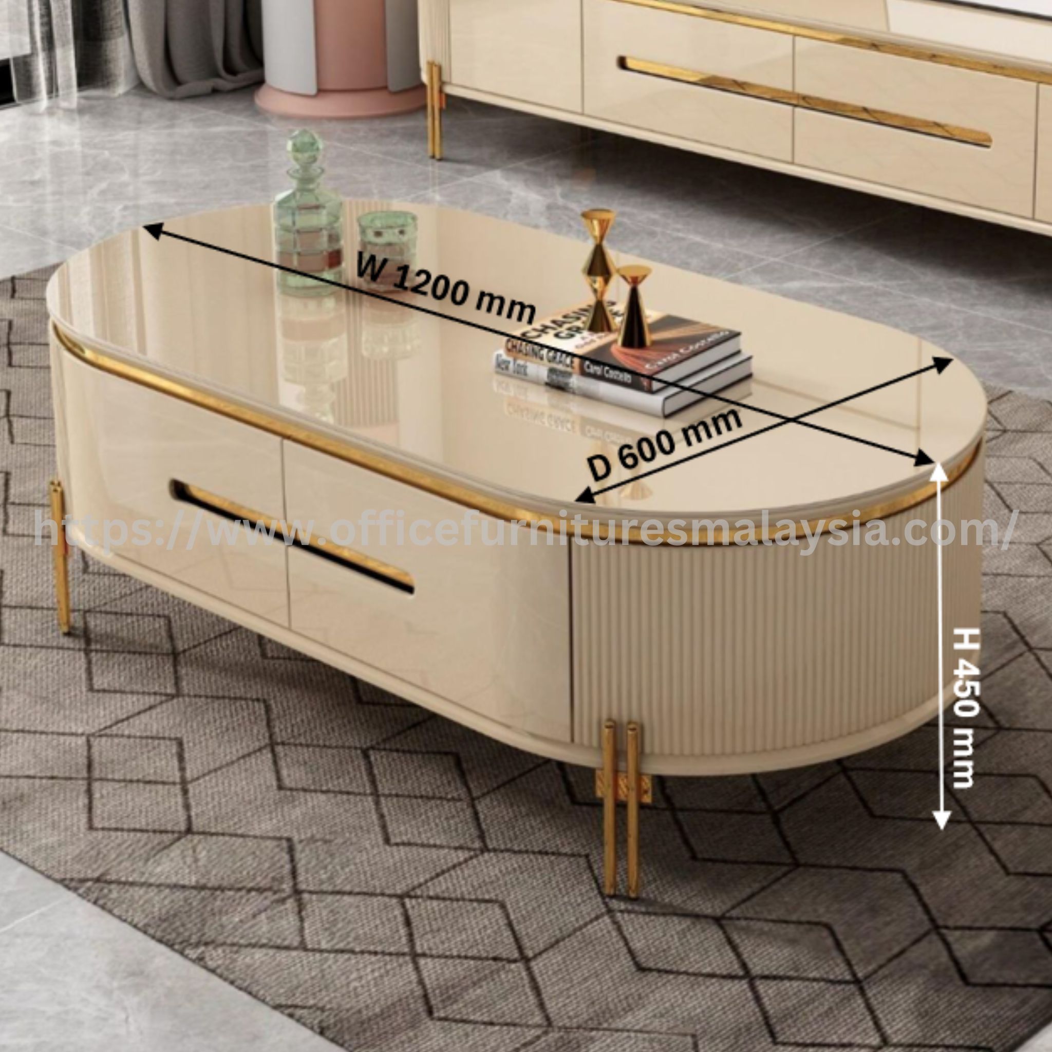 4 ft Shane Coffee Table Sungai Buloh Bangsar Semenyih