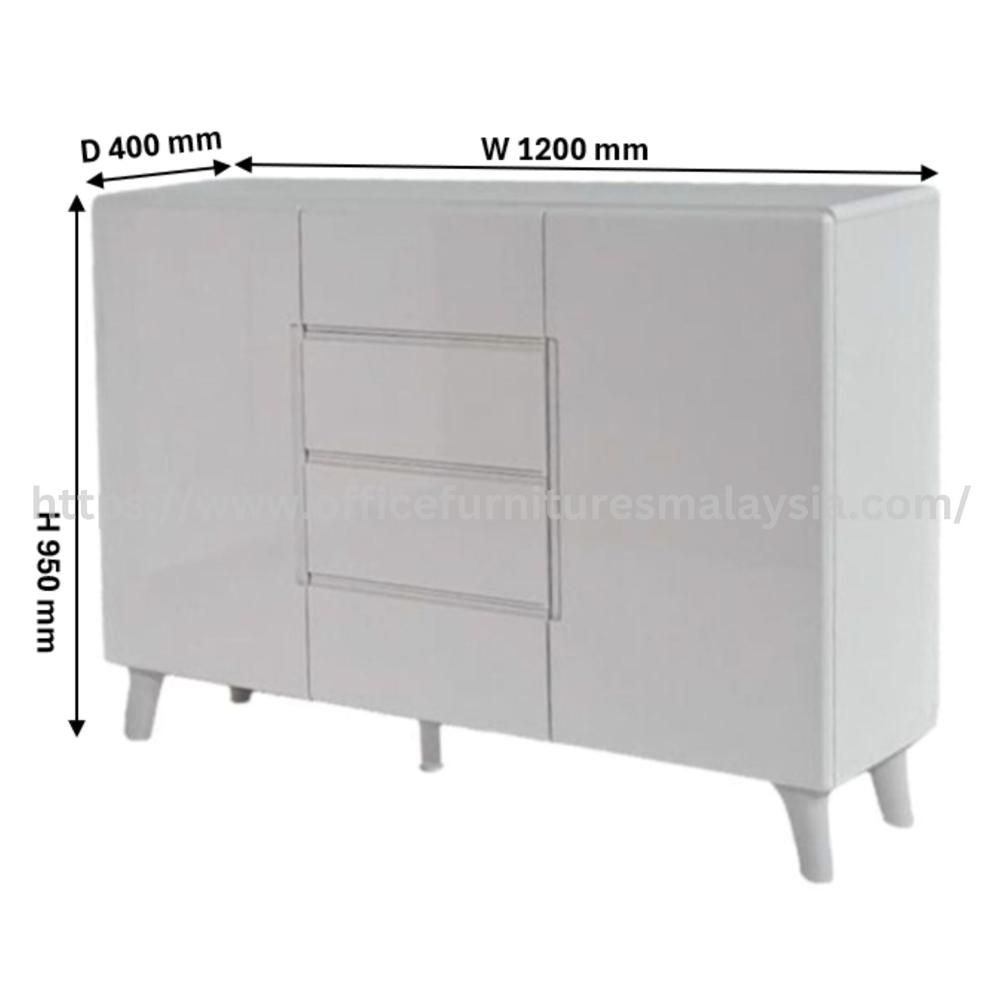 4 ft Whitey Console Cabinet Taman Tun Aminah Taman Mayang Jaya Taman Desa Tebrau