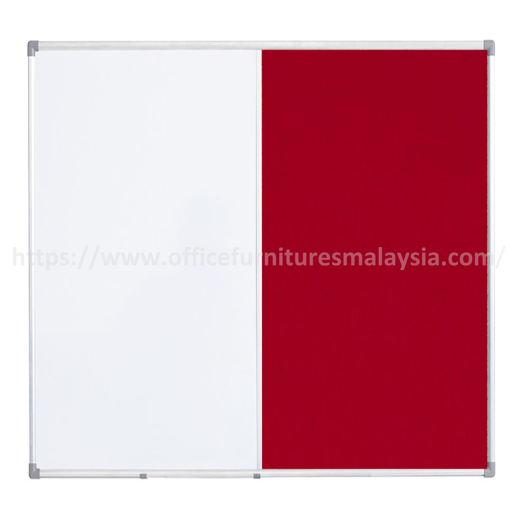 4 ft x 4 ft Aluminium Dual Velvet - White Board Damansara Meru Kapar Shah Alam Serdang