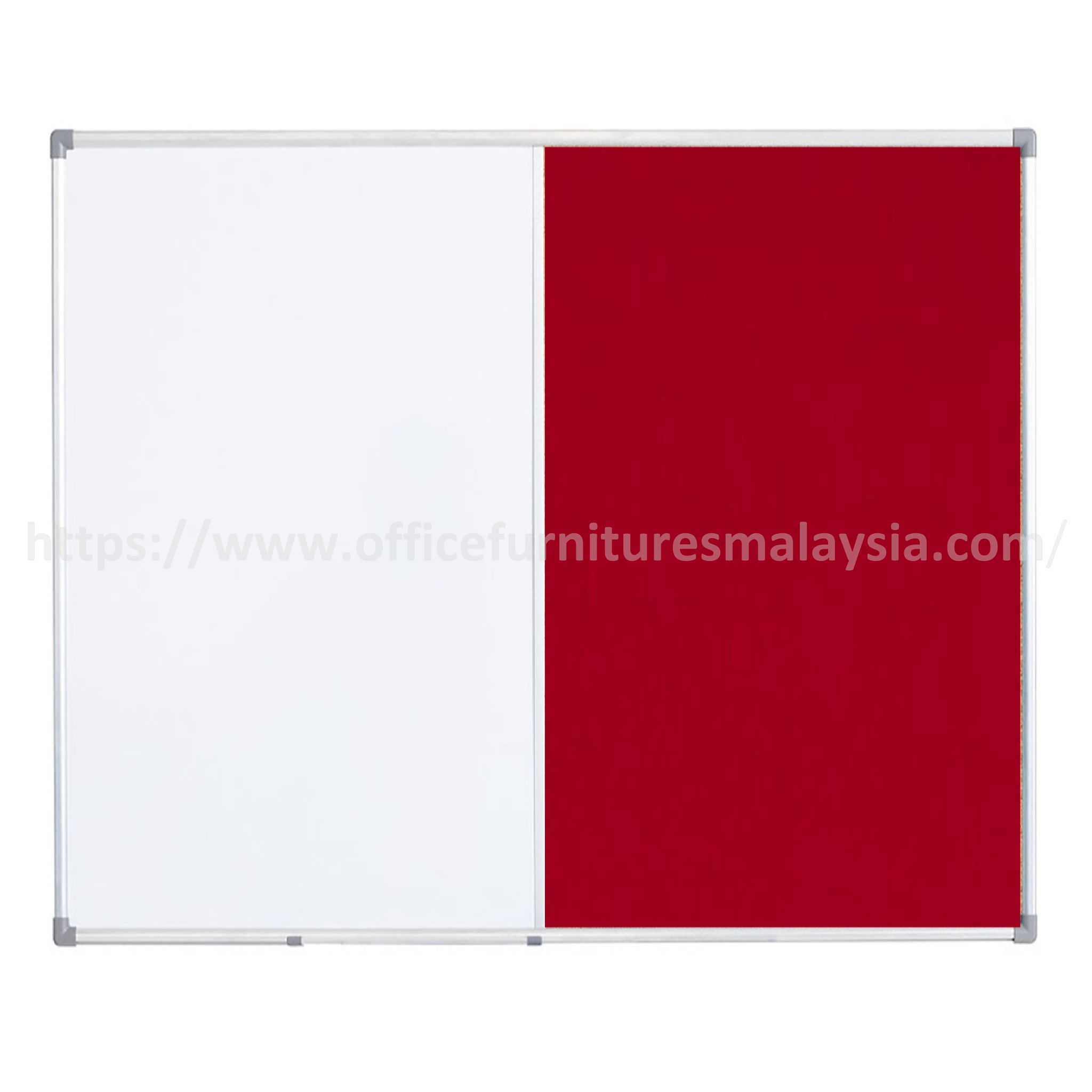 4 ft x 6 ft Aluminium Dual Velvet - White Board Damansara Sri Petaling Kota Kemuning Shah Alam