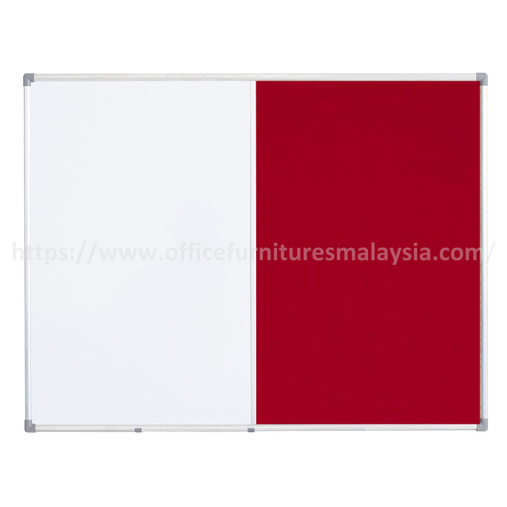 4 ft x 8 ft Aluminium Dual Velvet - White Board Damansara Wangsa Maju Batu Caves Setapak