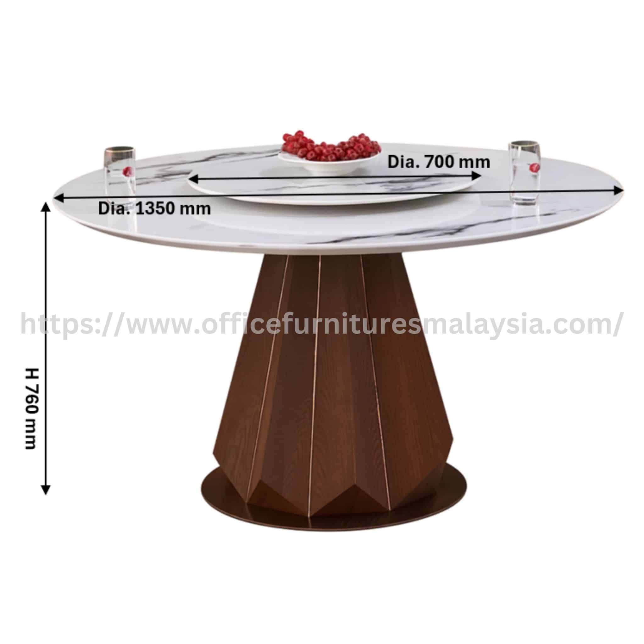 4.5ft Imogen Veneer Wood Dining Table Balakong Puchong Glenmarie