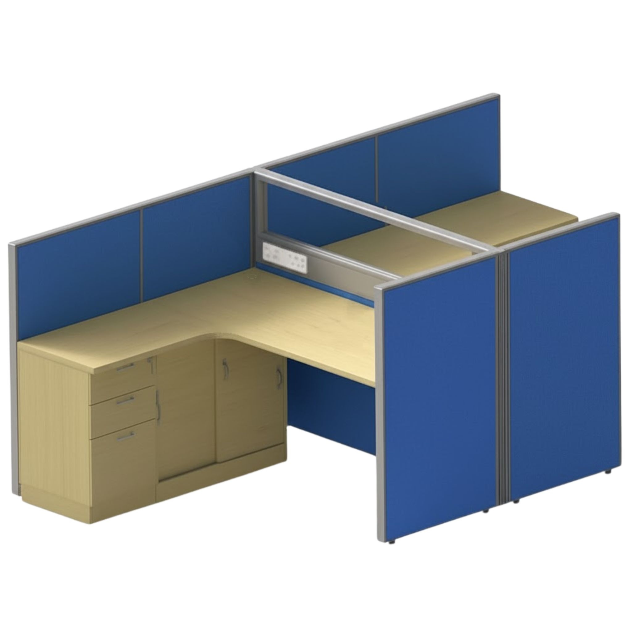 5 ft Metta Modern 2 Seater Workstation Taiping Segamat Ipoh