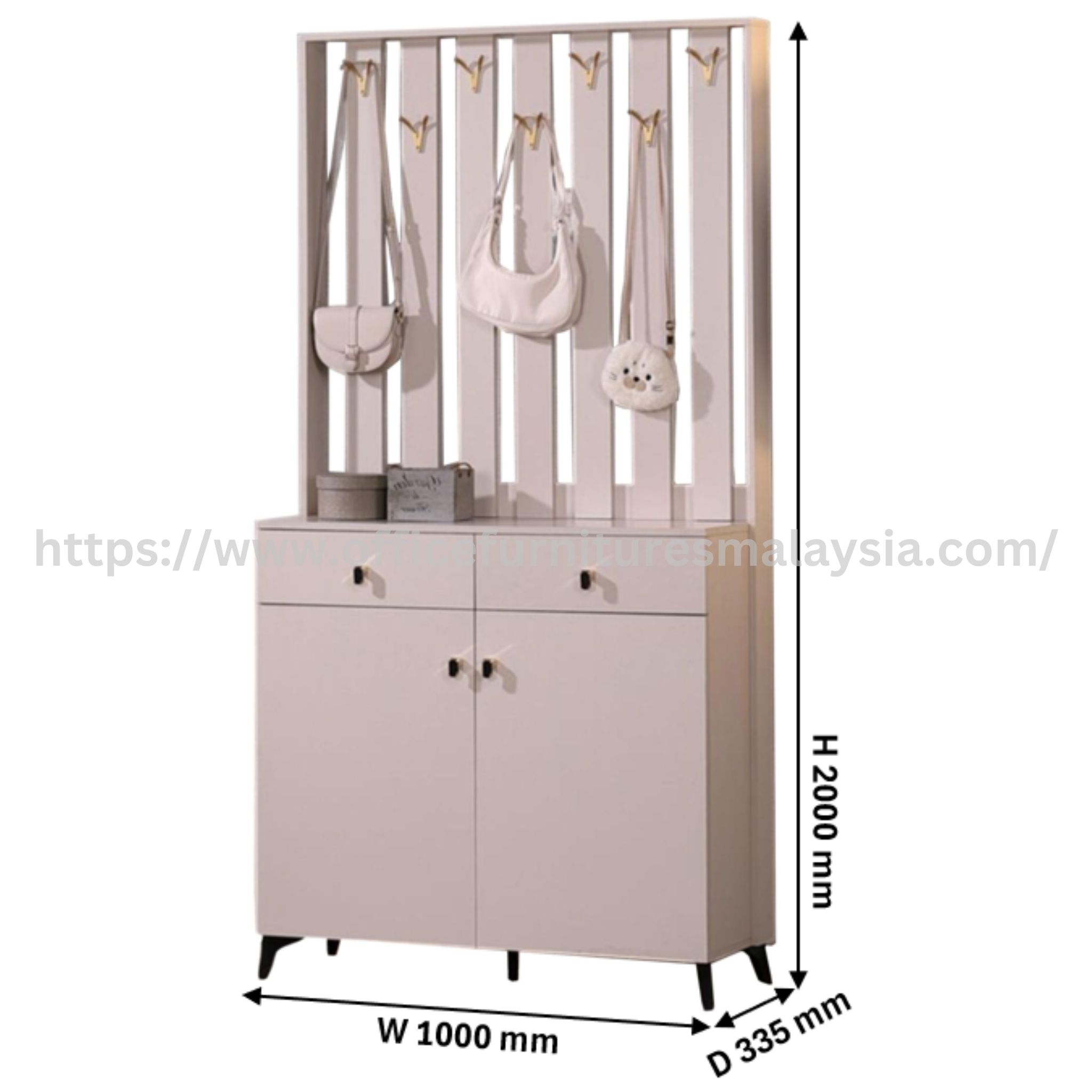 6.66ft Shou Entryway Cabinet Organizer Glenmari Rimbayu Bangi