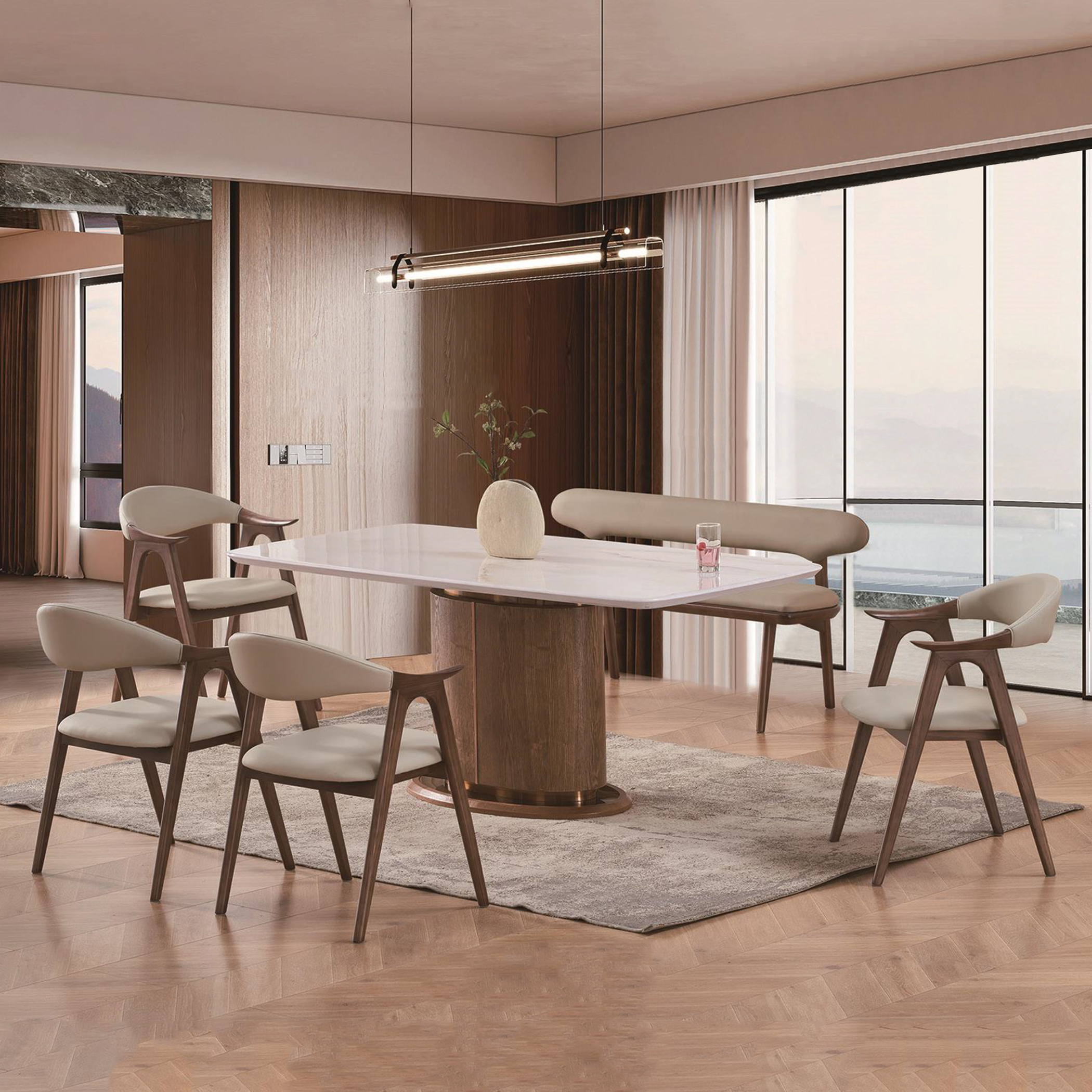 6 ft Ottilie Marble Dining Set Sri Petaling Serendah Kajang