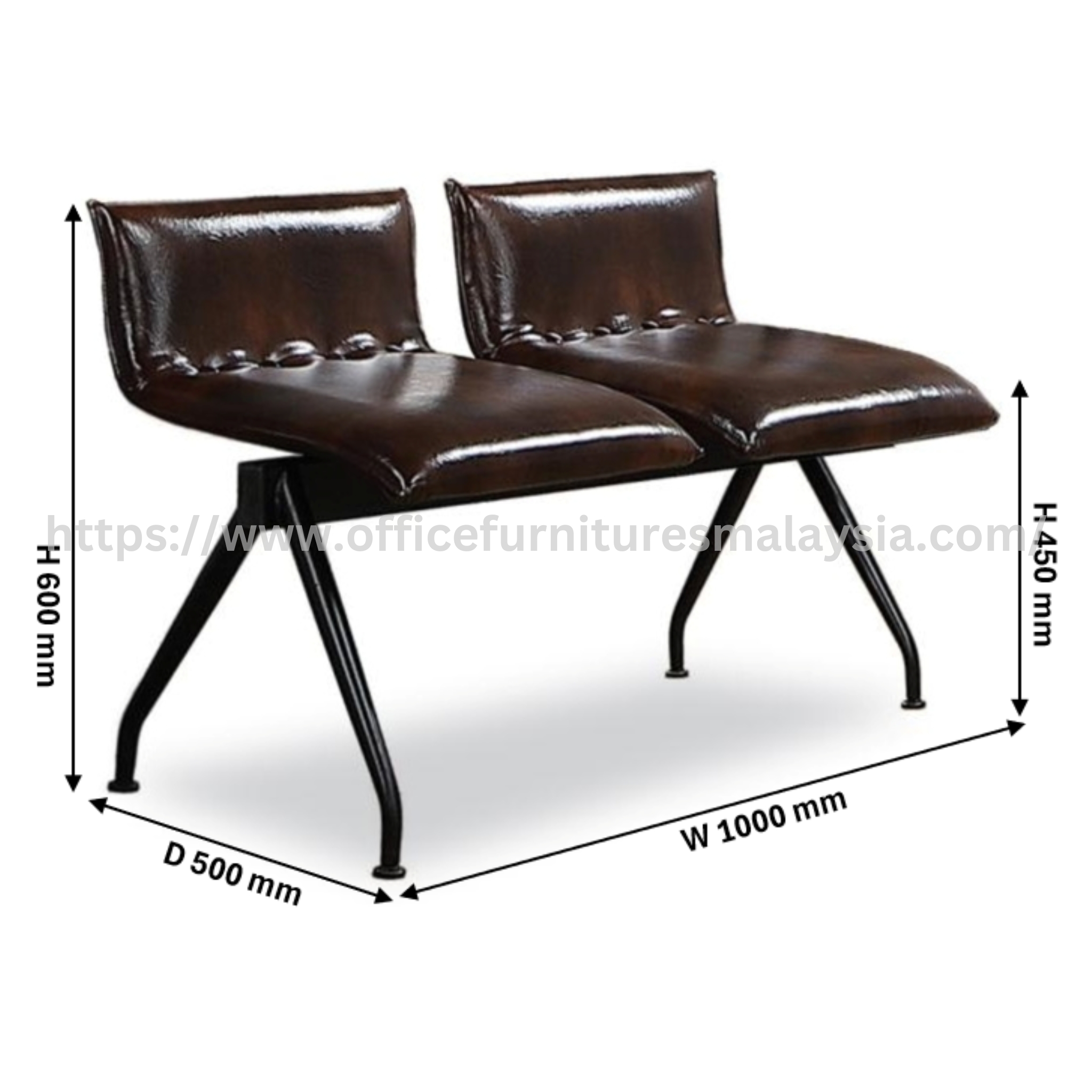 Asher Bench Chair 2 Seater Sri Hartamas Cheras Dengkil