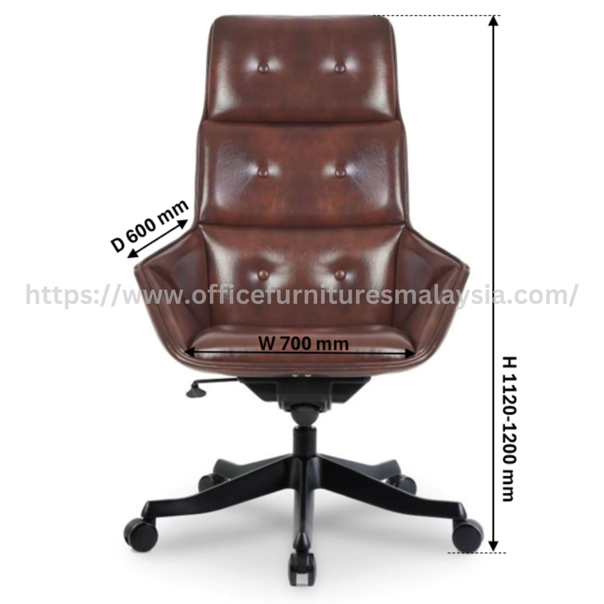 Becca Executive Highback Chair Cheras Puchong Putrajaya