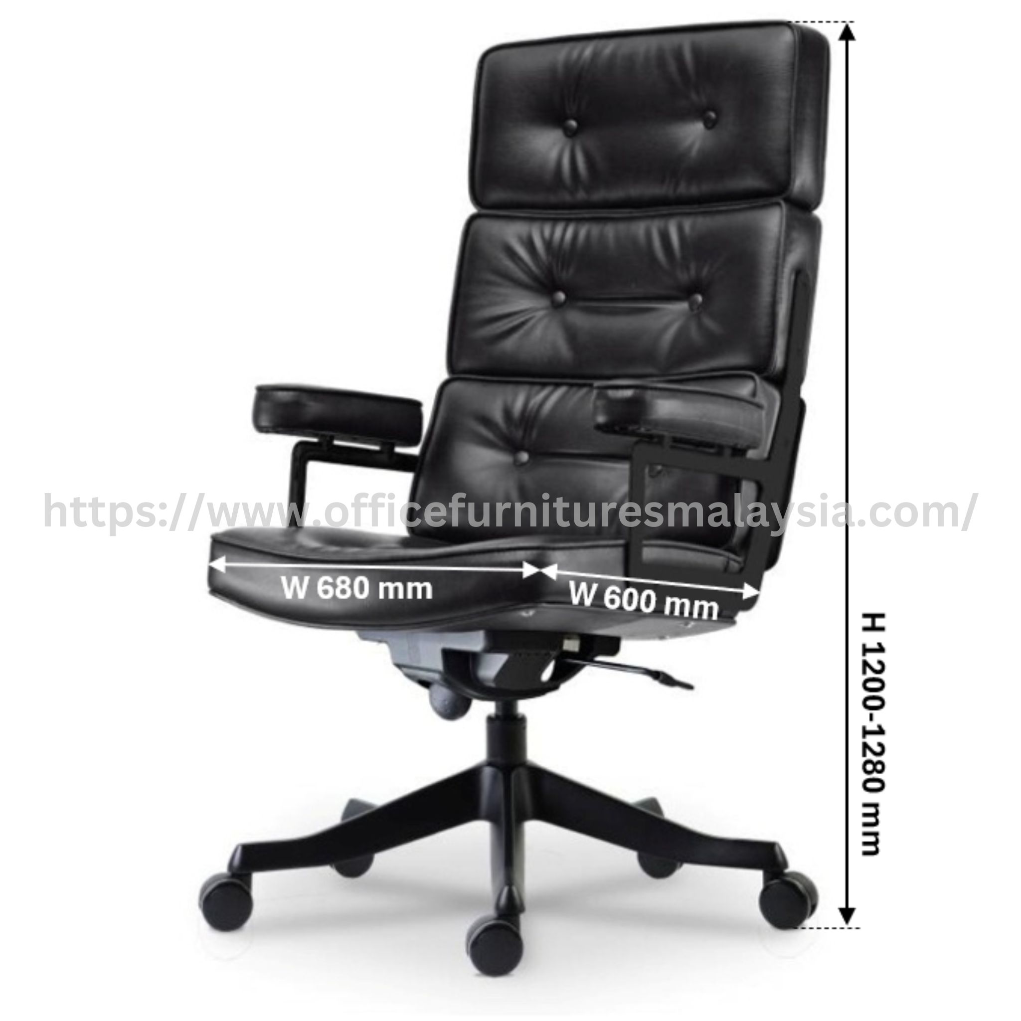 Fallon High Back Executive Chair Bukit Rimau Taman Maluri Sri Petaling