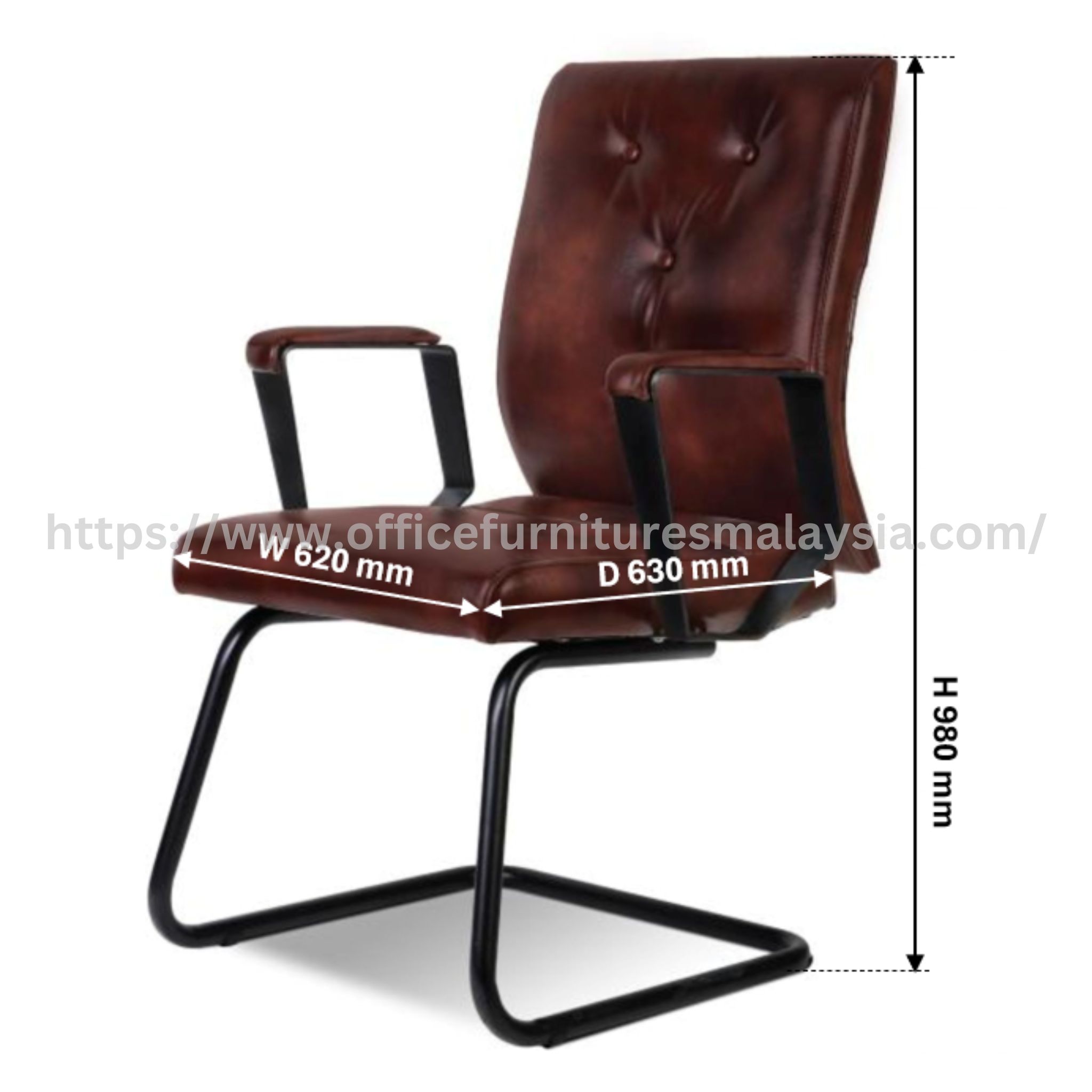 Tessa Office Executive Visitor Chair Lembah Jaya Gombak Taman Maluri