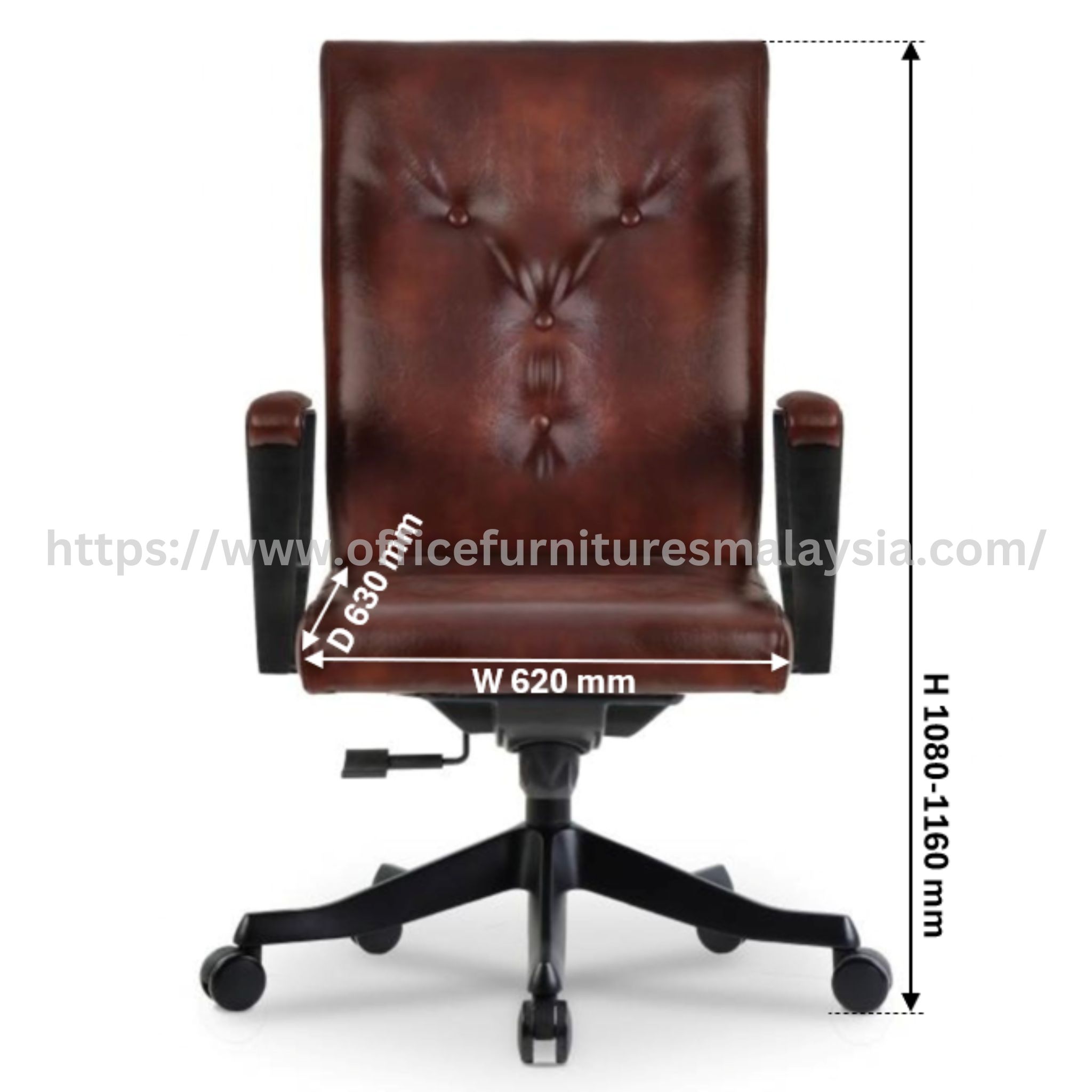 Tesse Office Executive Medium Back Chair Melaka Negeri Sembilan Danau Kota