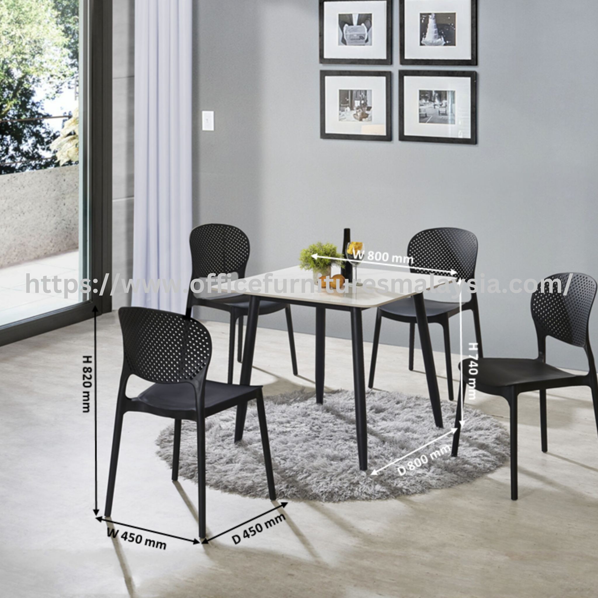 2.67ft Lucy Dining Set Kuantan Raub Temerloh