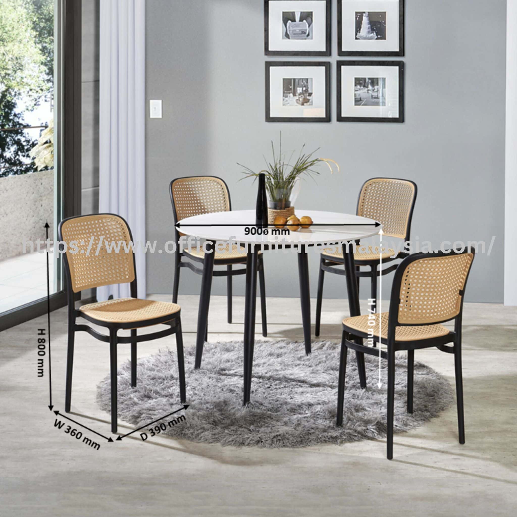 3 ft Poppy Dining Set Ipoh Jitra Nilai