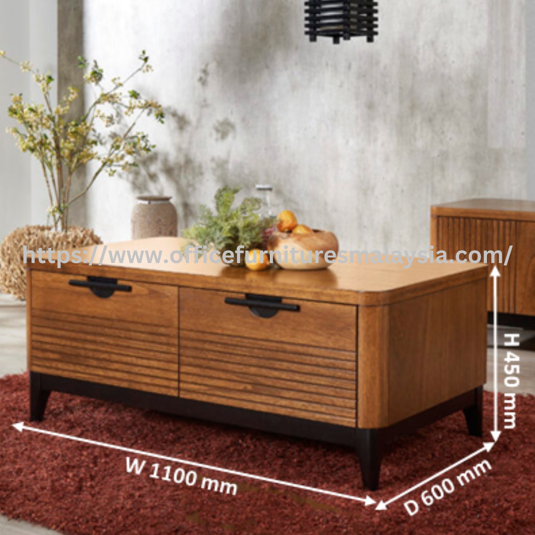 3.67ft Oakley Coffee Table Butterworth Georgetown Bukit Mertajam